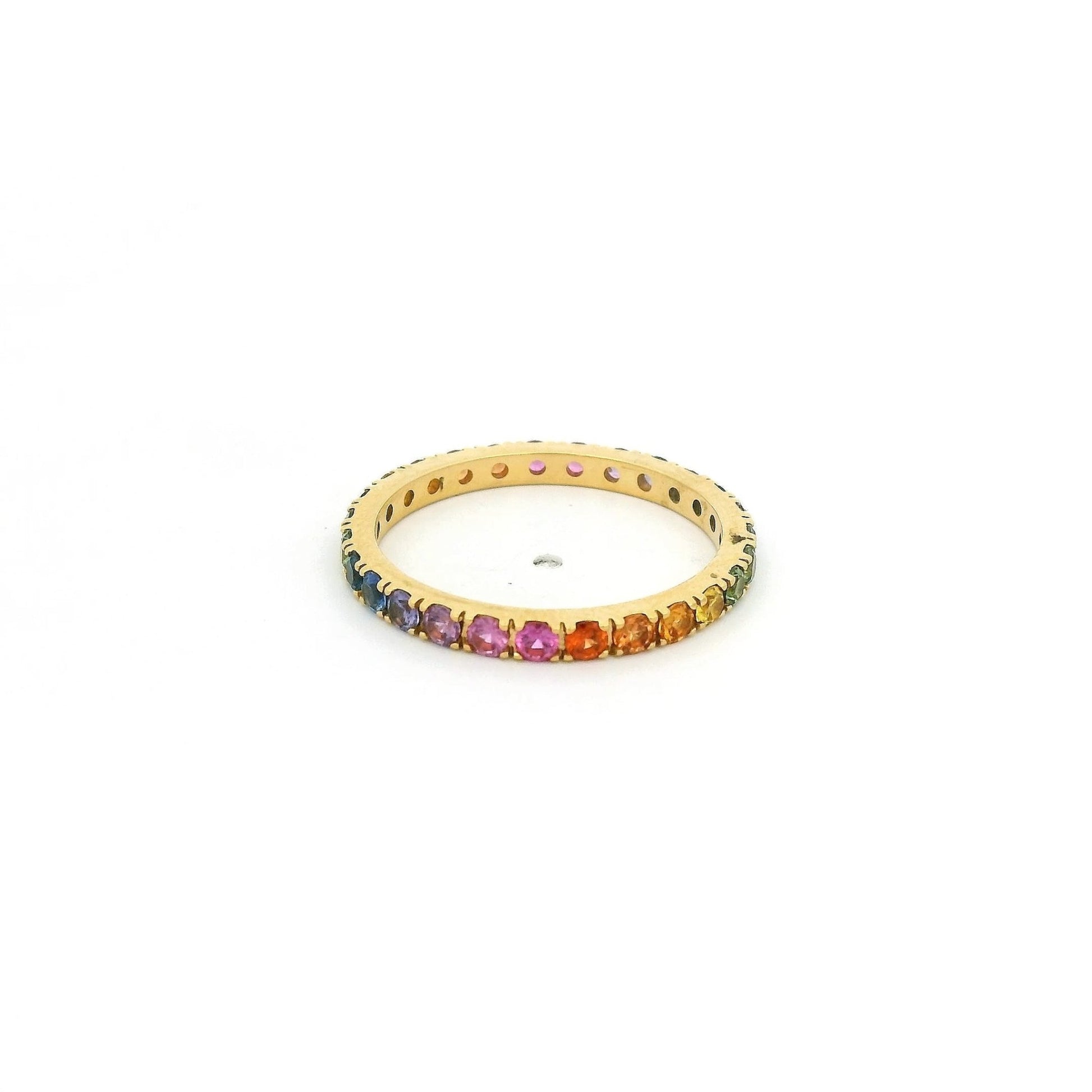 Rainbow Sapphire Eternity Band - Forever Rox Fine Jewelry