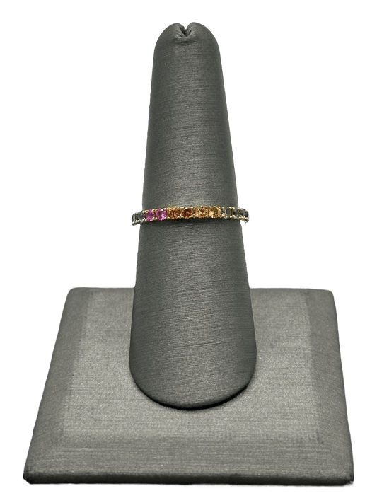 Rainbow Sapphire Eternity Band - Forever Rox