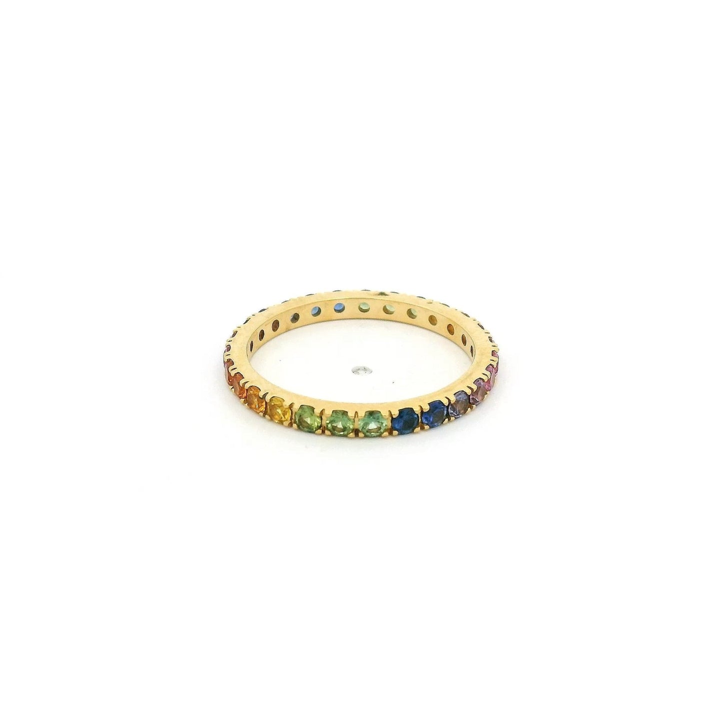 Rainbow Sapphire Eternity Band - Forever Rox Fine Jewelry