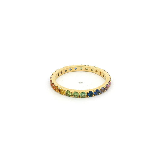 Rainbow Sapphire Eternity Band - Forever Rox Fine Jewelry