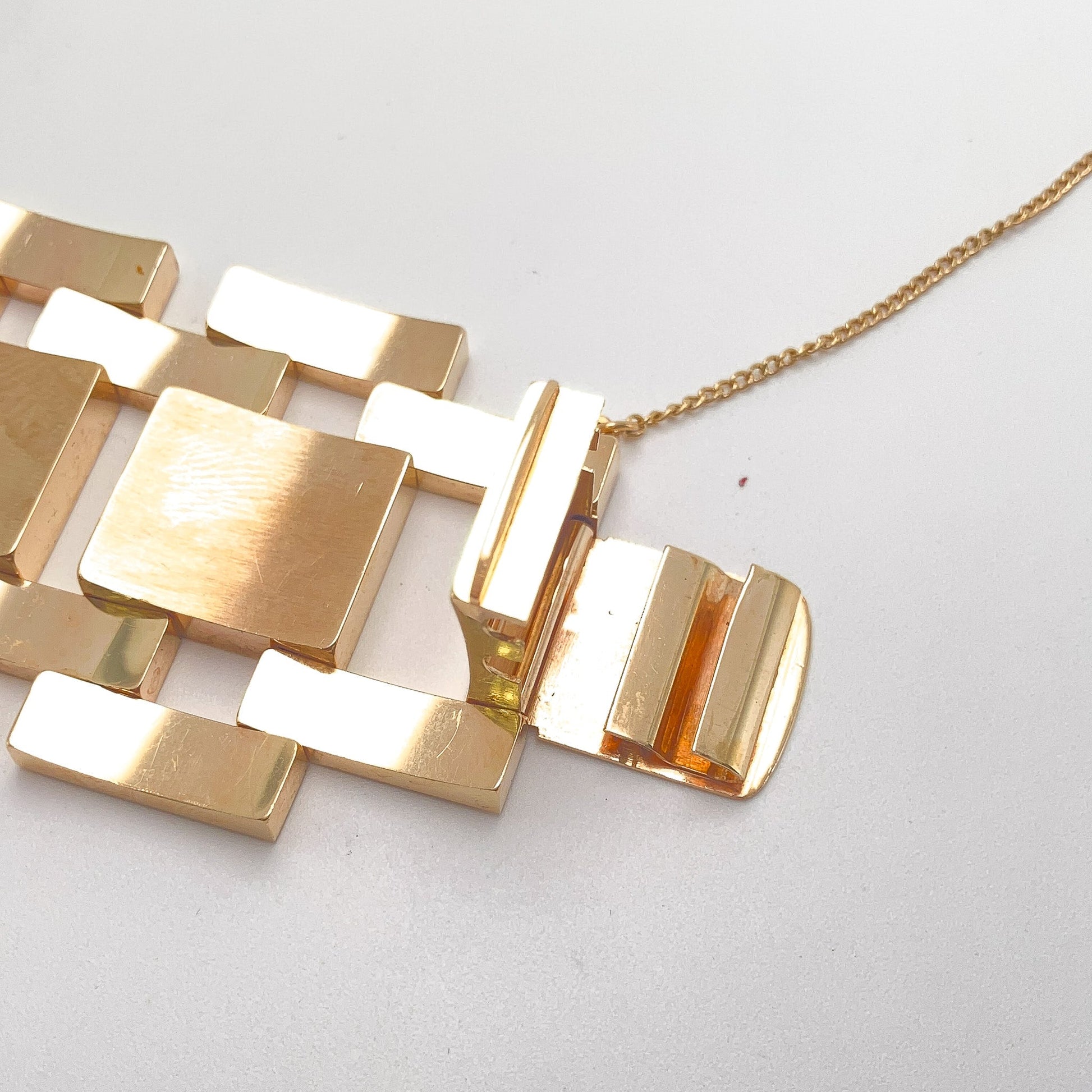 Retro Rosey Gold Wide Bracelet, 14k· - Forever Rox