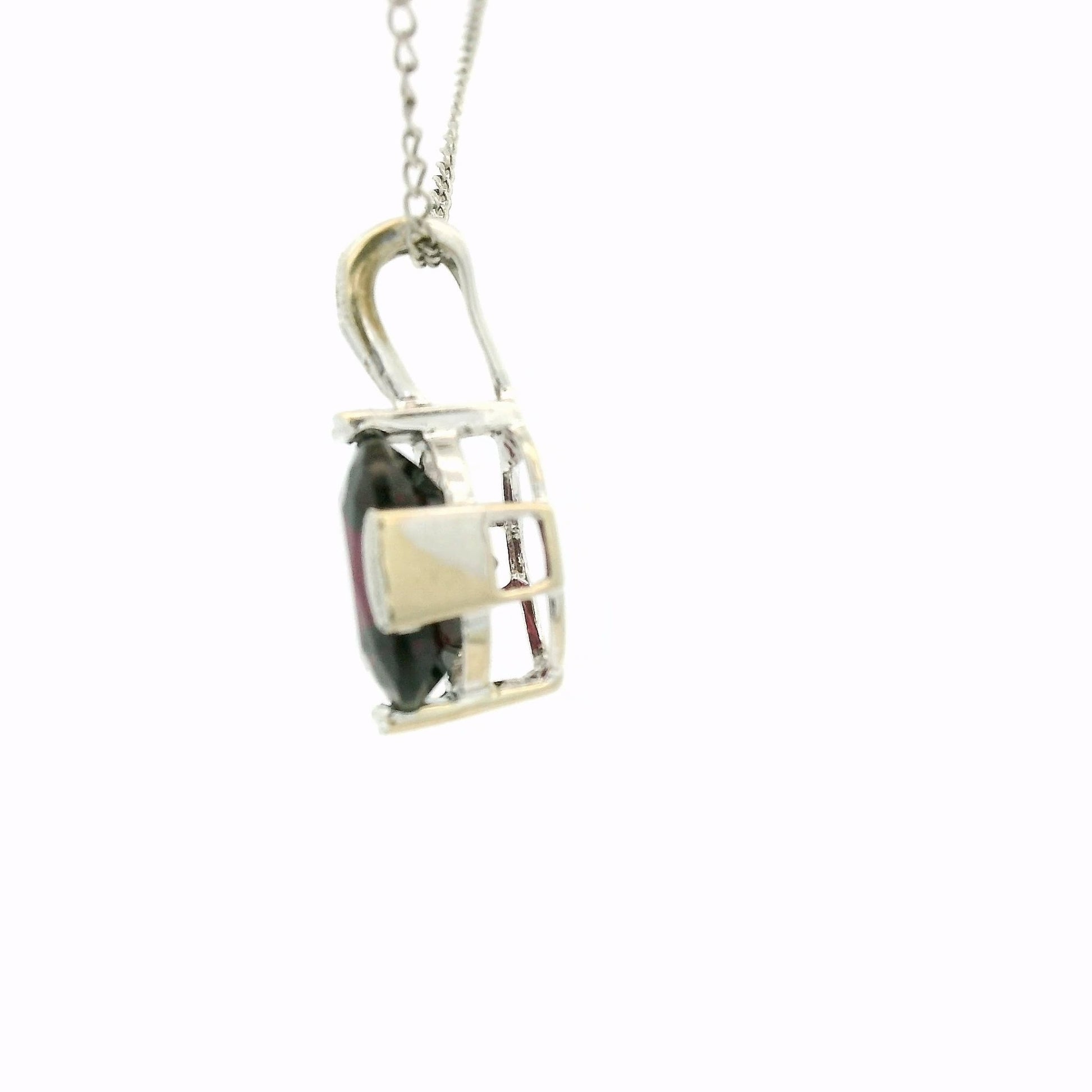 Rhodolite Garnet & Diamond Pendant - Forever Rox
