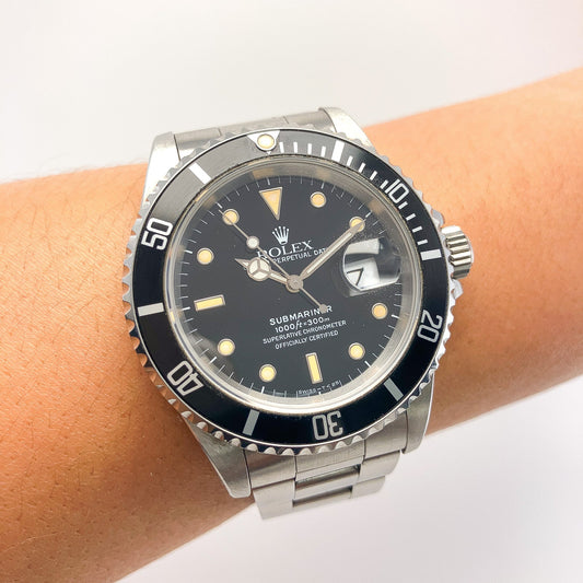 Rolex Submariner Patina Dial Watch, SS - Forever Rox Fine Jewelry