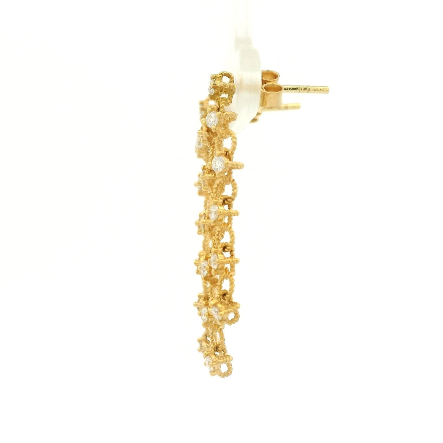 Rope Link Multi Strand Diamond Dangles - Forever Rox Fine Jewelry