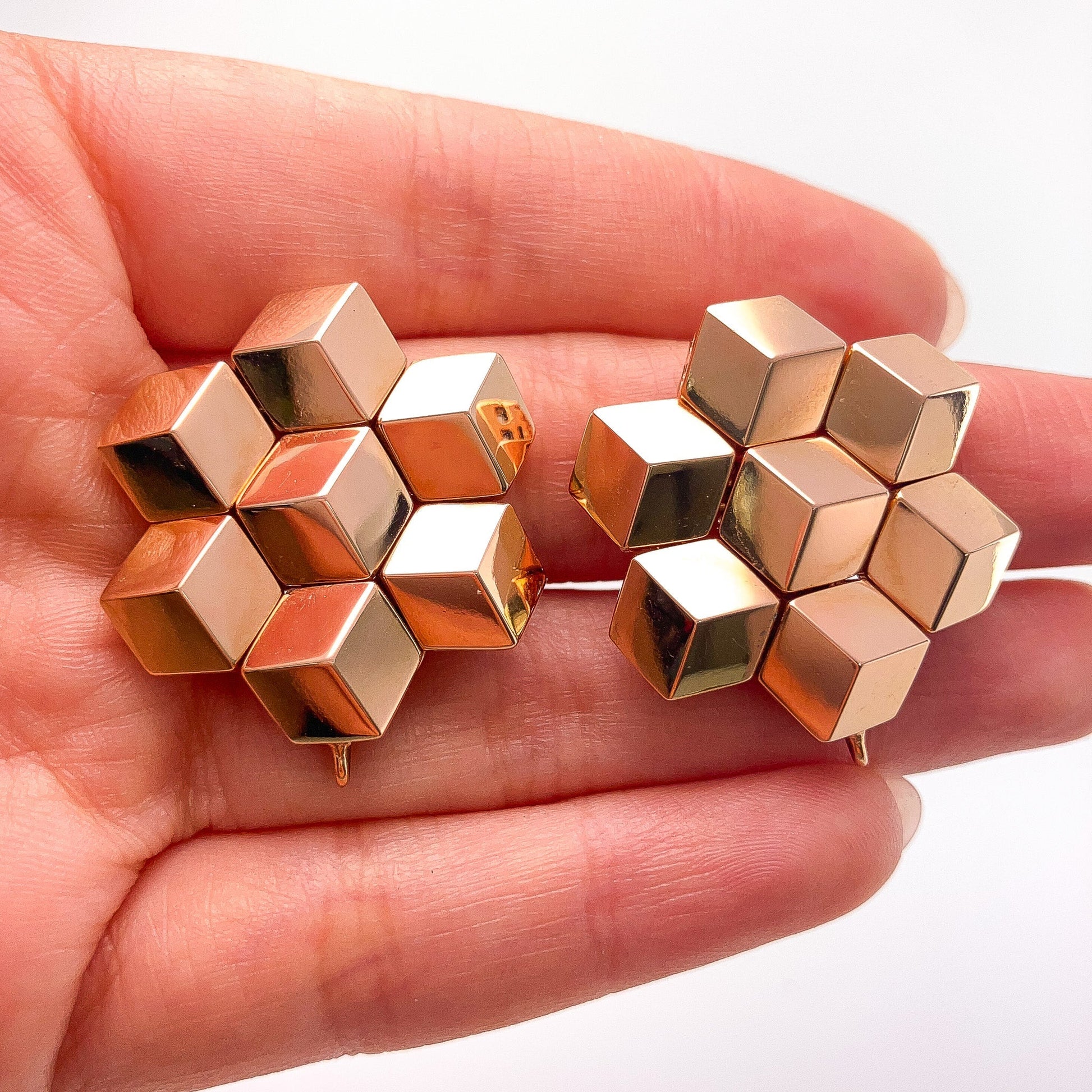 Rose Gold Dimensional Day/Night Earrings by Paolo Costagli, 18k· - Forever Rox