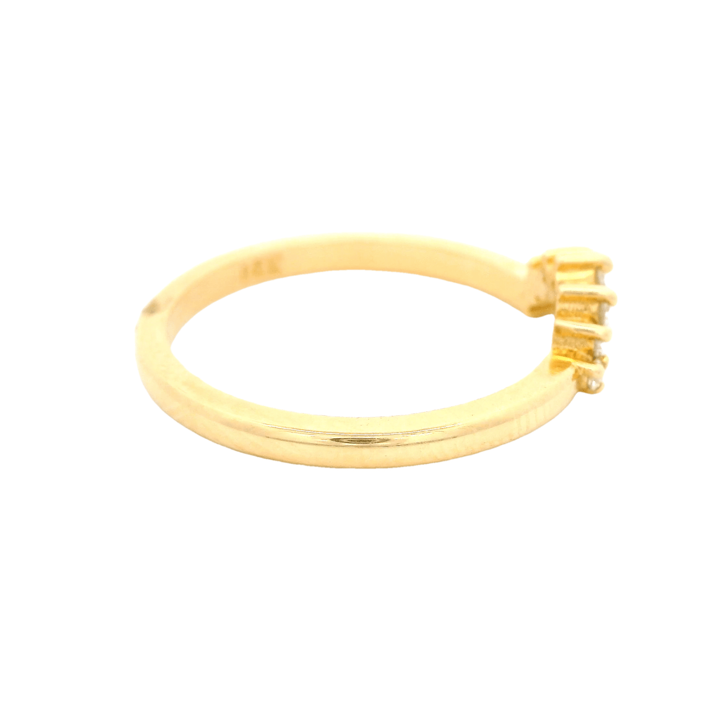 Round Curved Diamond Band - Forever Rox