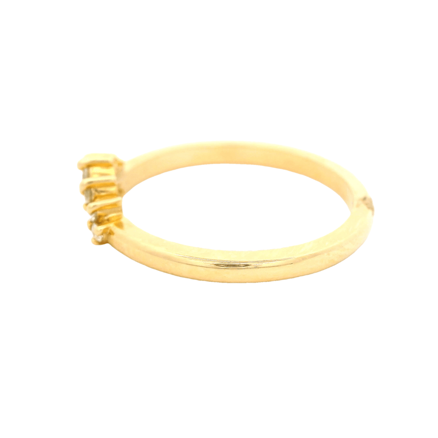Round Curved Diamond Band - Forever Rox