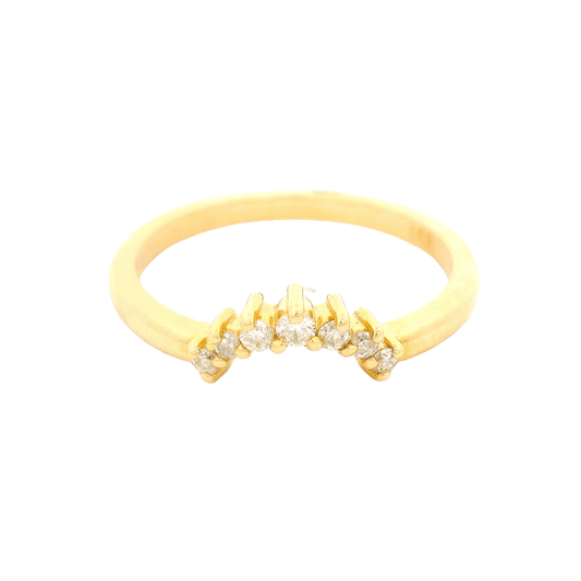 Round Curved Diamond Band - Forever Rox