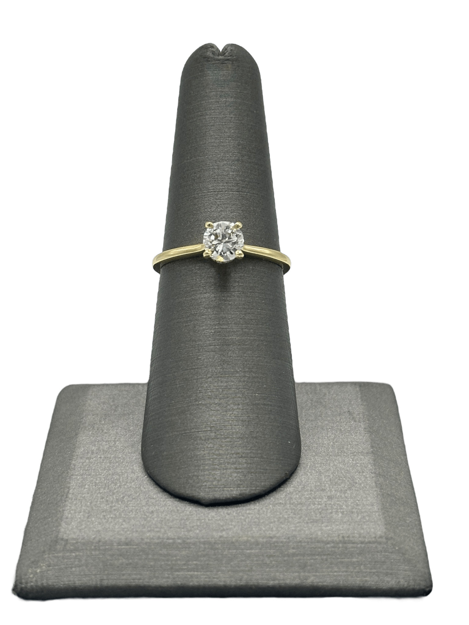 Round Dimond Bridal Ring With Diamond Around Head - Forever Rox