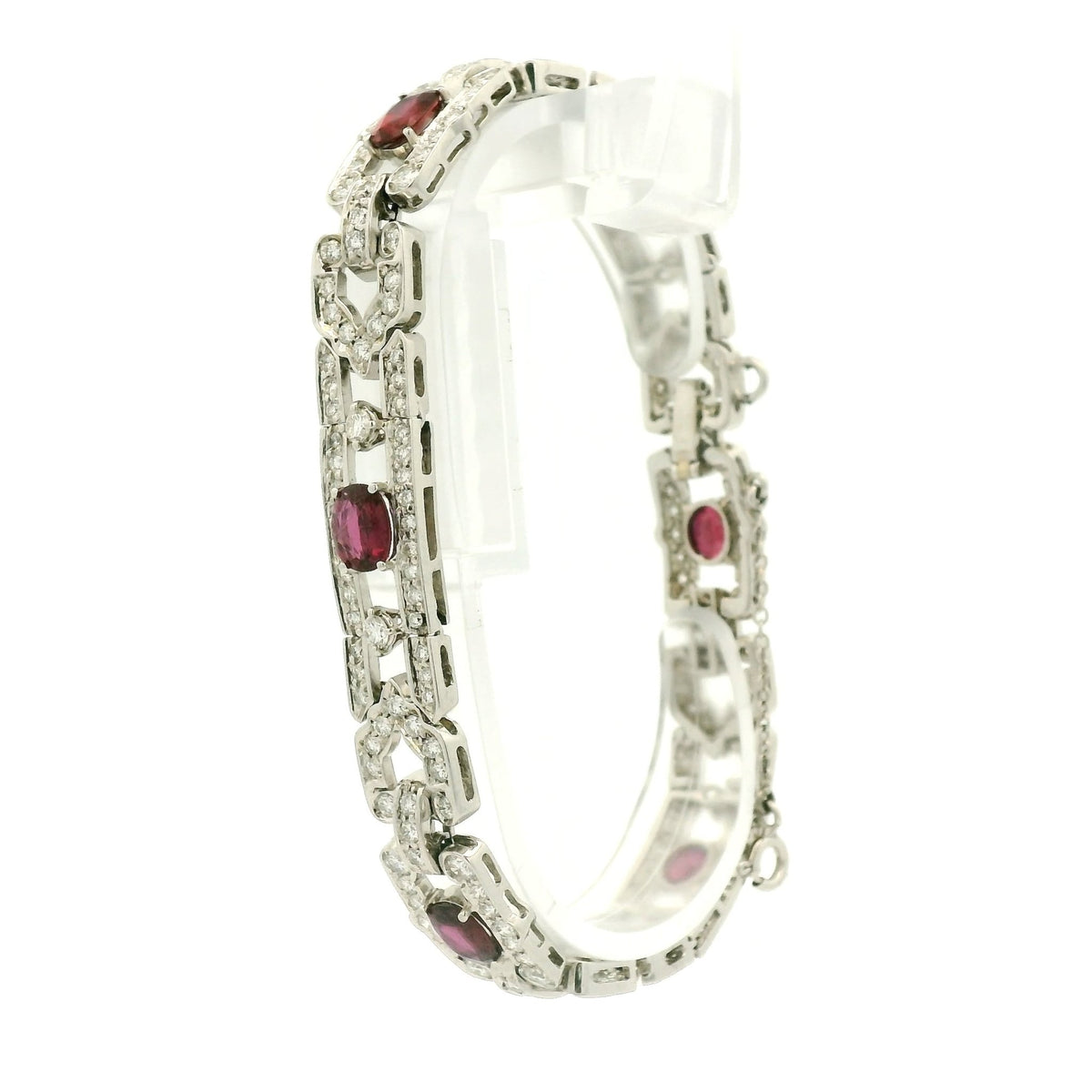 Ruby & Diamond Art Deco Bracelet - Forever Rox Fine Jewelry