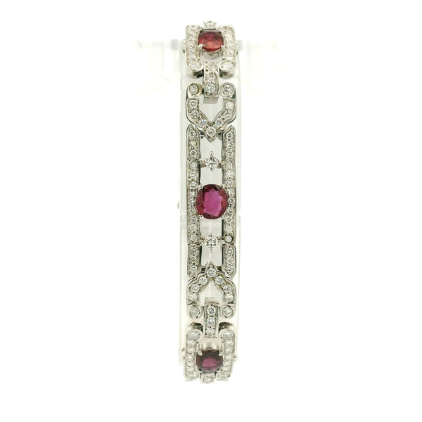 Ruby & Diamond Art Deco Bracelet - Forever Rox Fine Jewelry