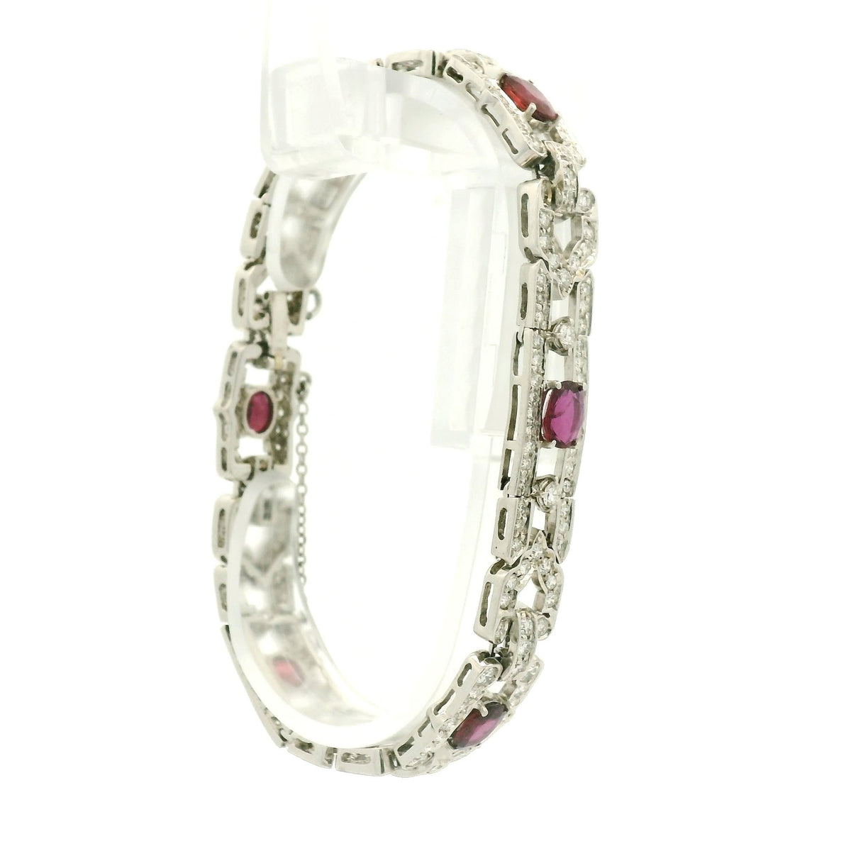 Ruby & Diamond Art Deco Bracelet - Forever Rox Fine Jewelry