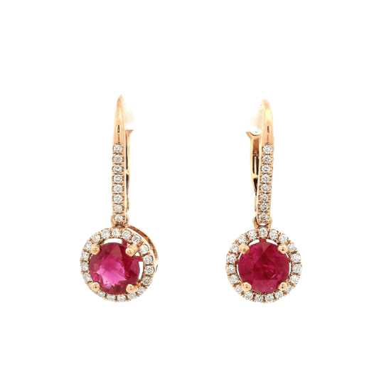 Ruby & Diamond Dangles - Forever Rox