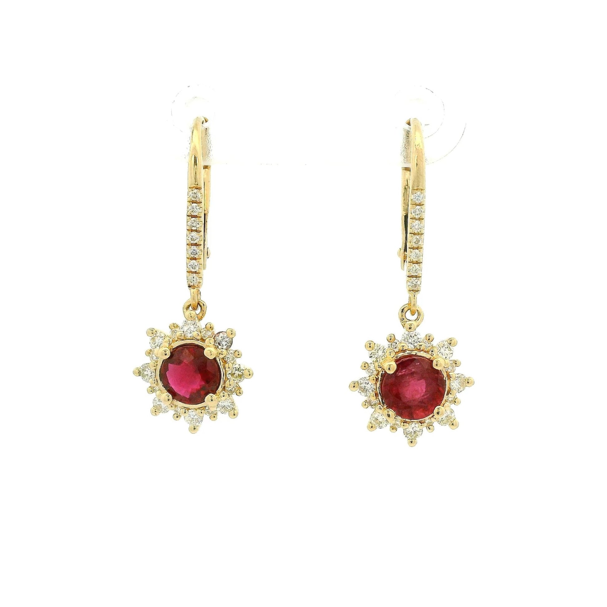 Ruby & Diamond Dangles - Forever Rox