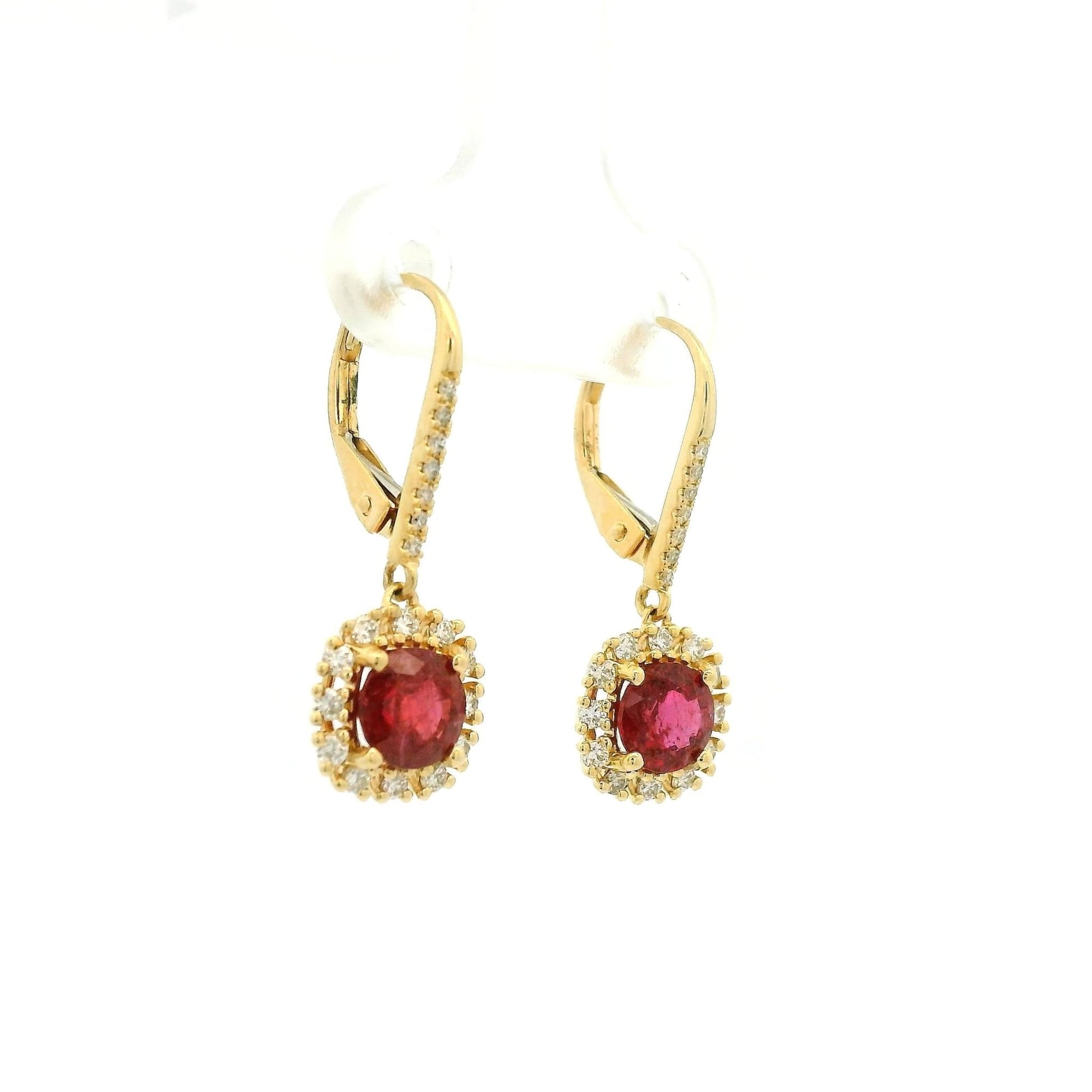 Ruby & Diamond Dangles - Forever Rox