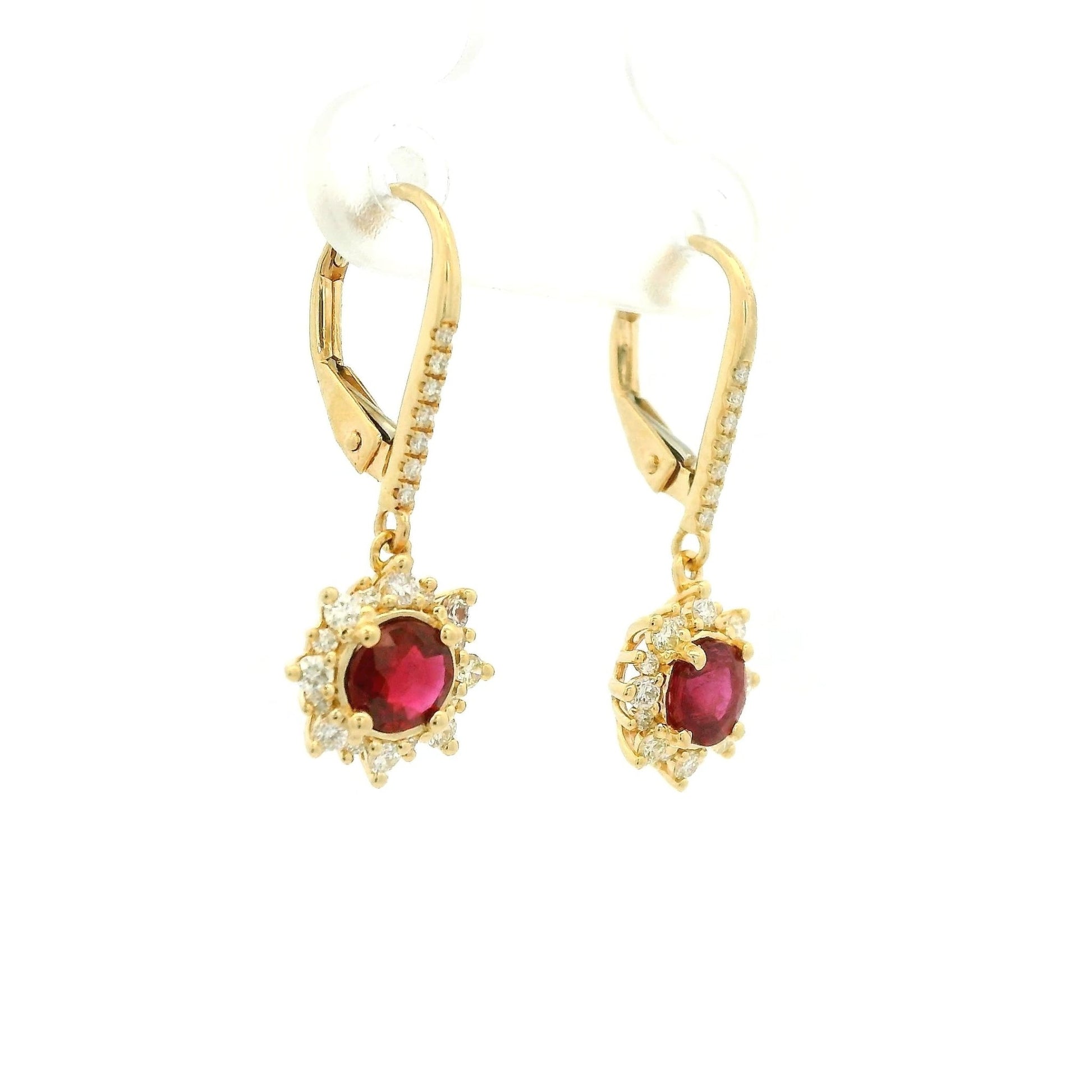 Ruby & Diamond Dangles - Forever Rox