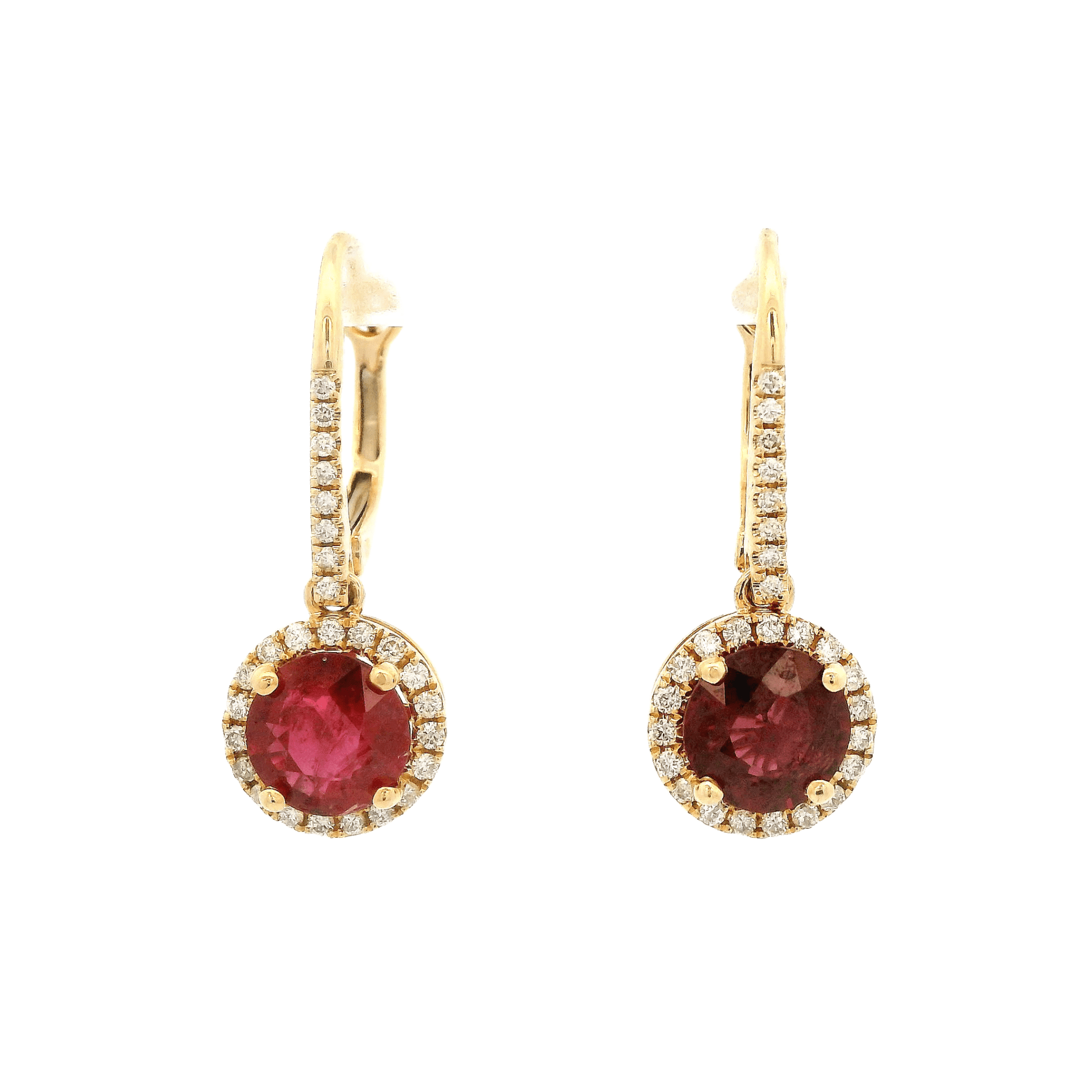 Ruby & Diamond Dangles - Forever Rox