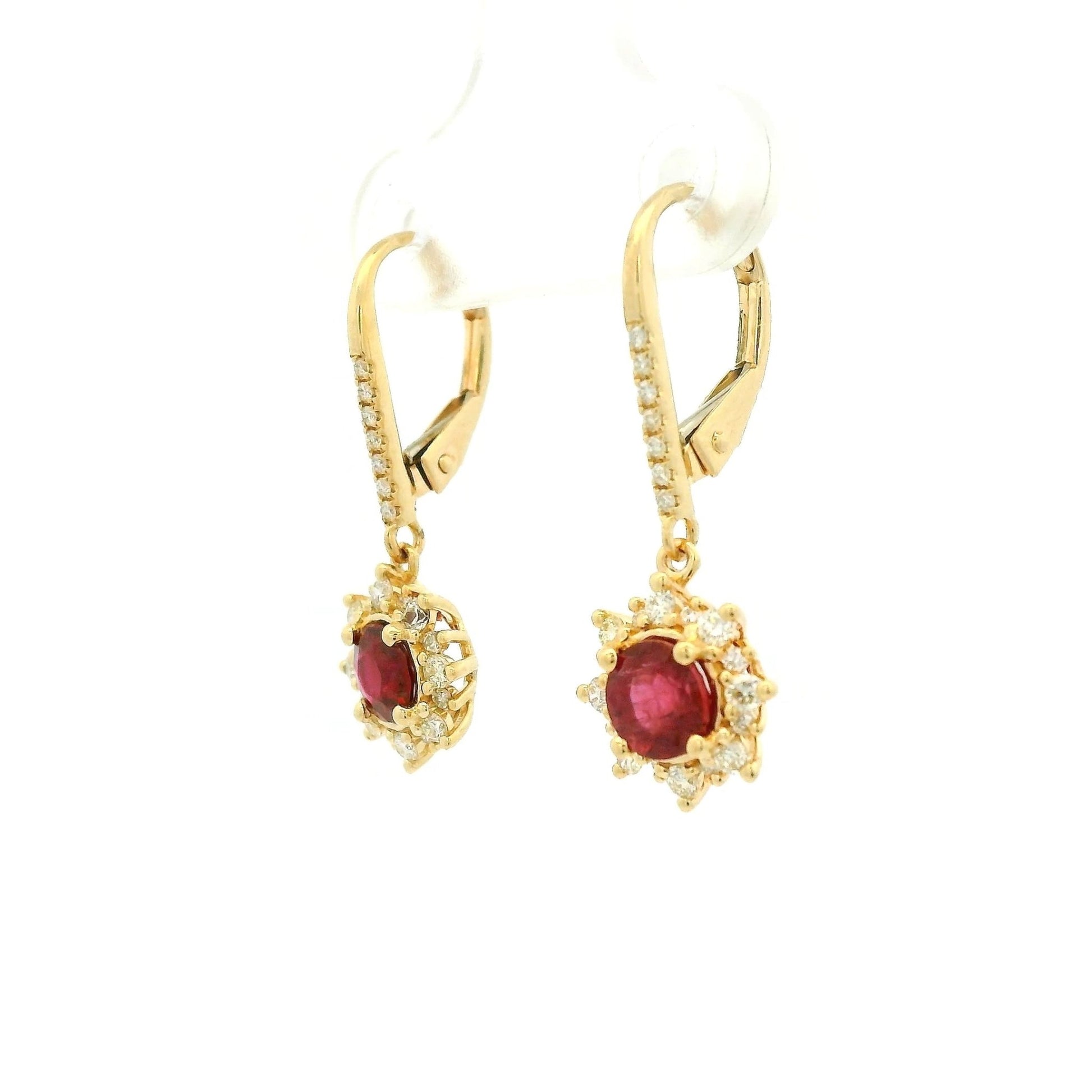 Ruby & Diamond Dangles - Forever Rox
