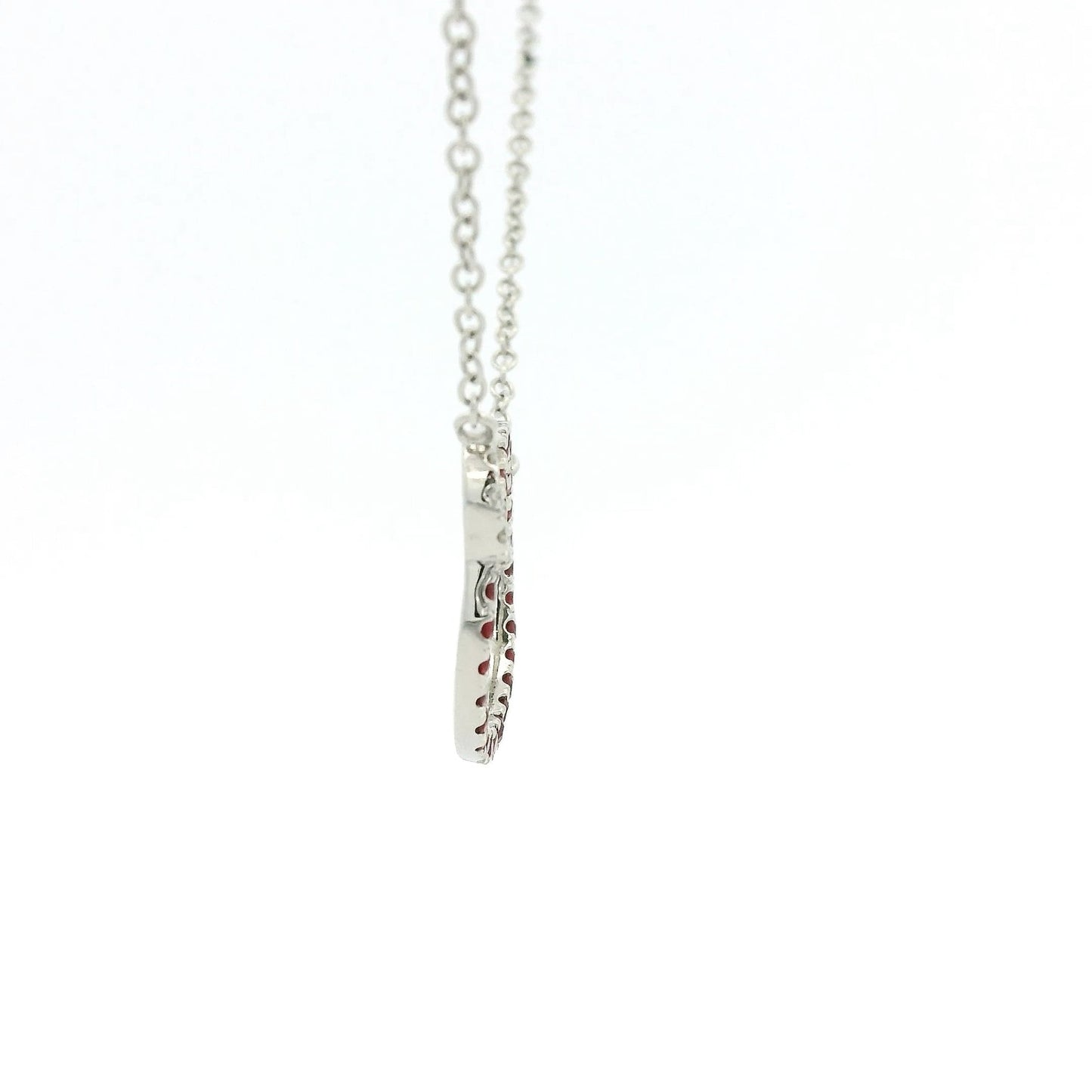 Ruby & Diamond Overlapping Circle Pendant - Forever Rox Fine Jewelry