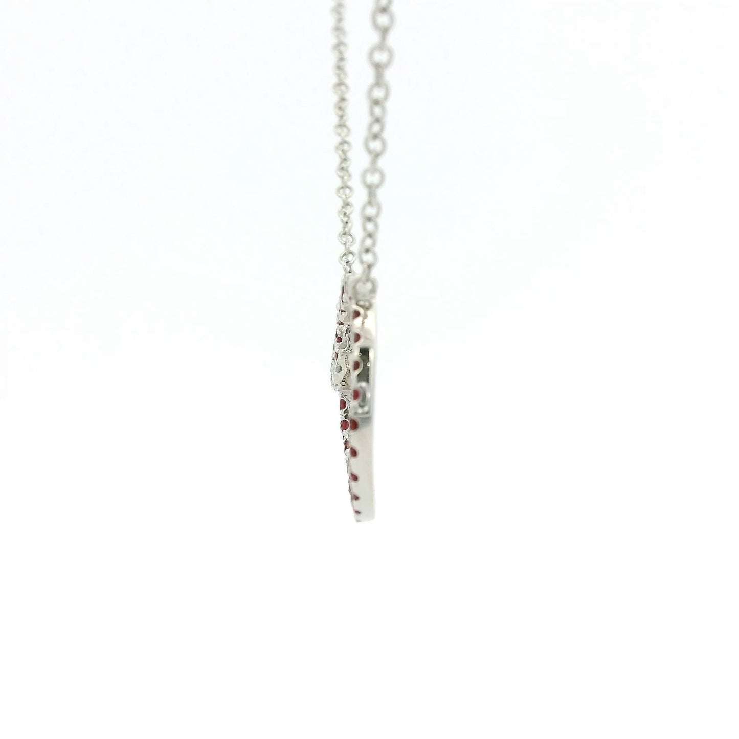 Ruby & Diamond Overlapping Circle Pendant - Forever Rox Fine Jewelry