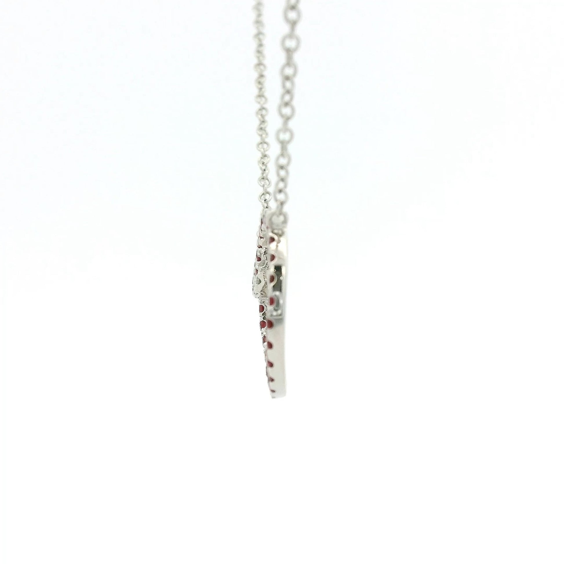 Ruby & Diamond Overlapping Circle Pendant - Forever Rox Fine Jewelry