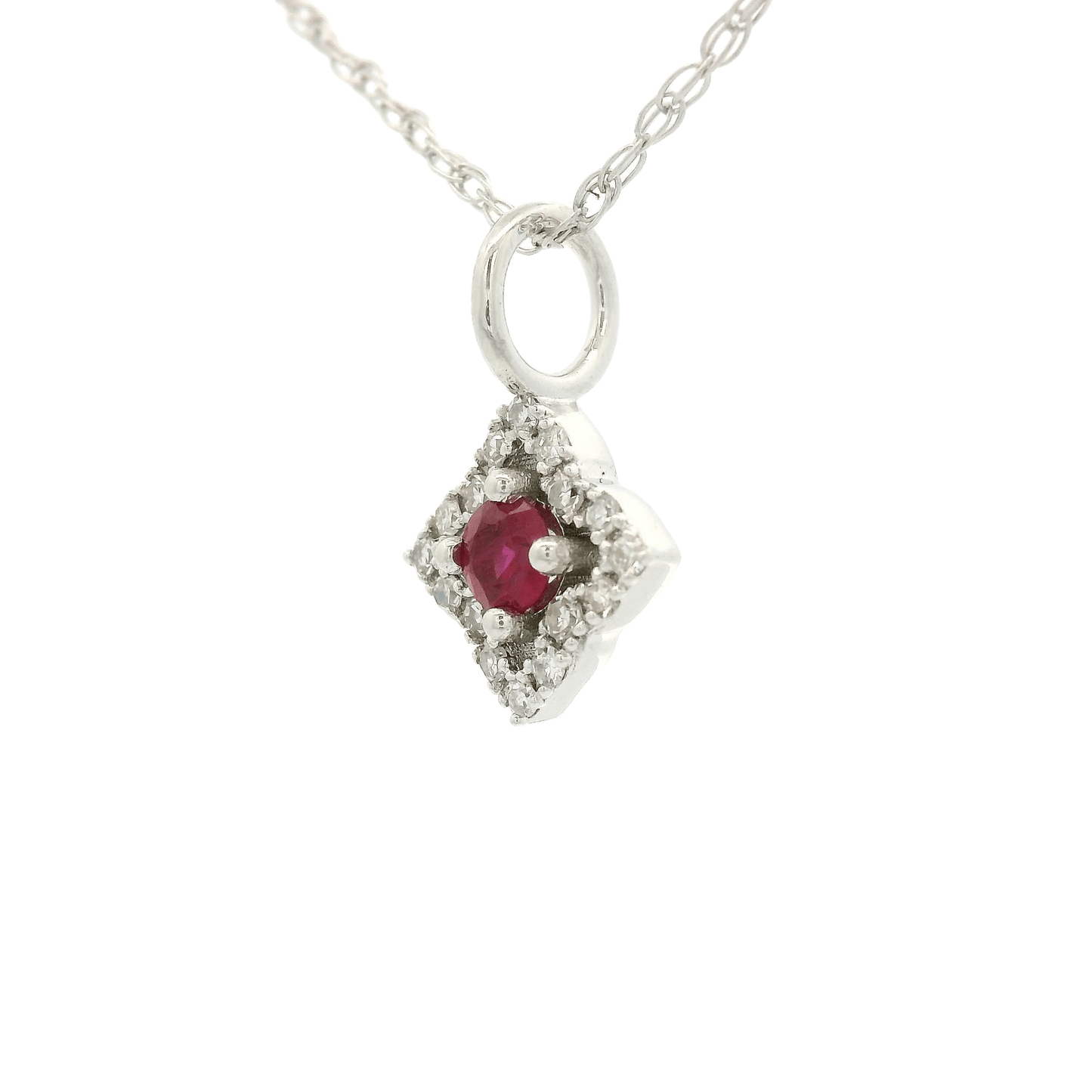 Ruby & Diamond Star Pendant - Forever Rox