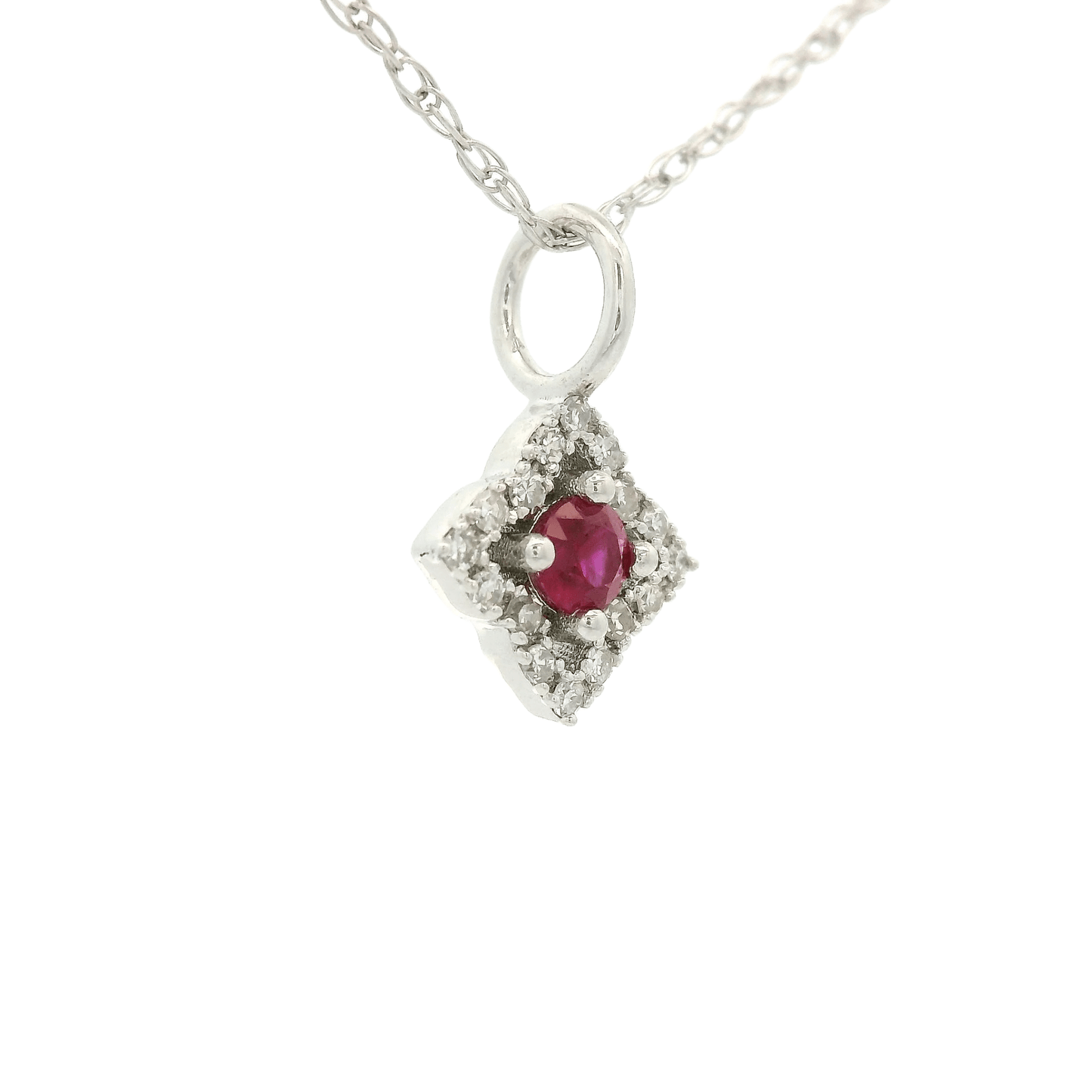 Ruby & Diamond Star Pendant - Forever Rox