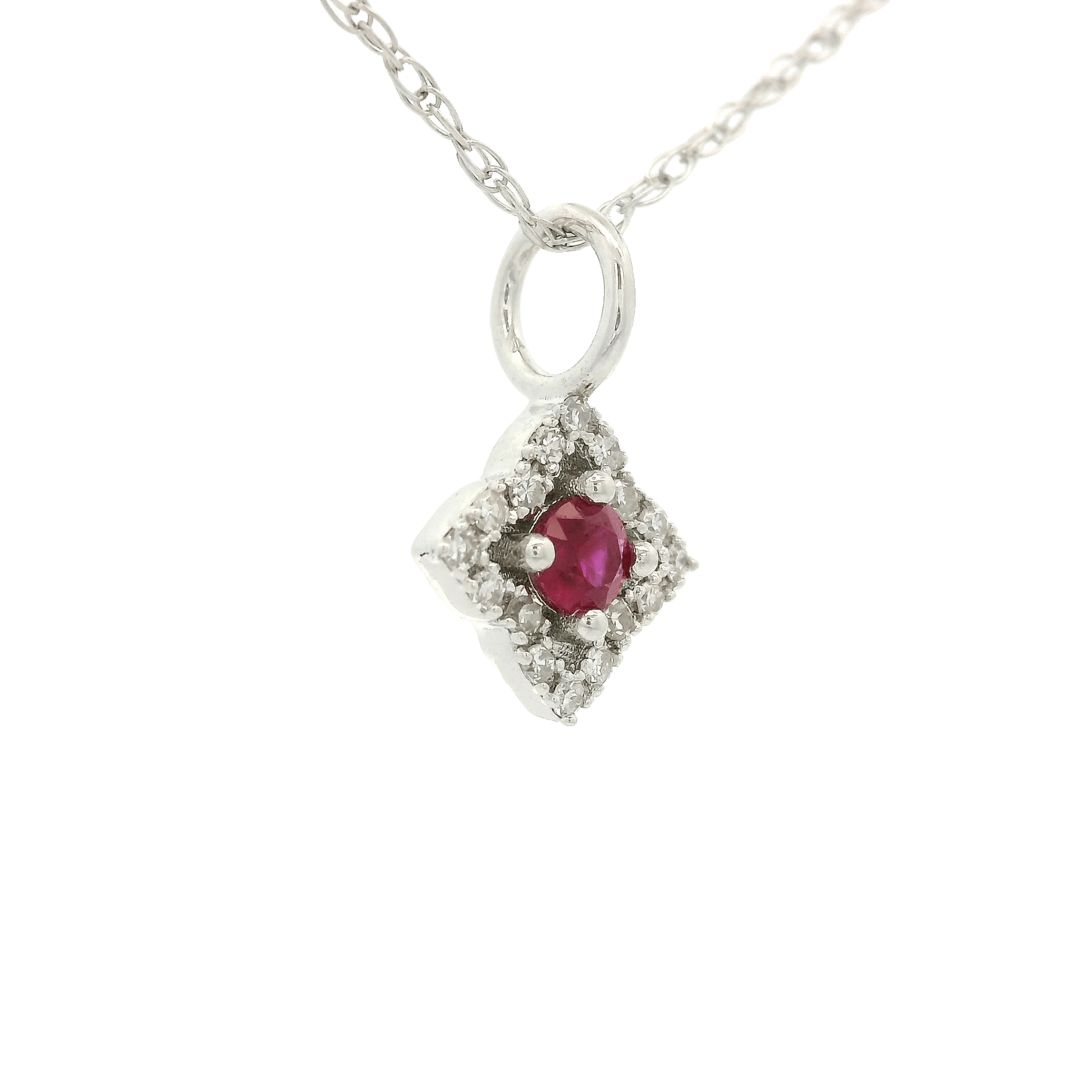 Ruby & Diamond Star Pendant - Forever Rox