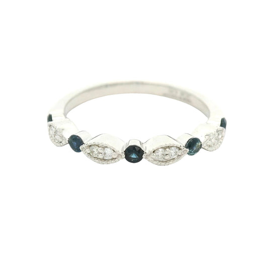 Sapphire & Diamond Band - Forever Rox