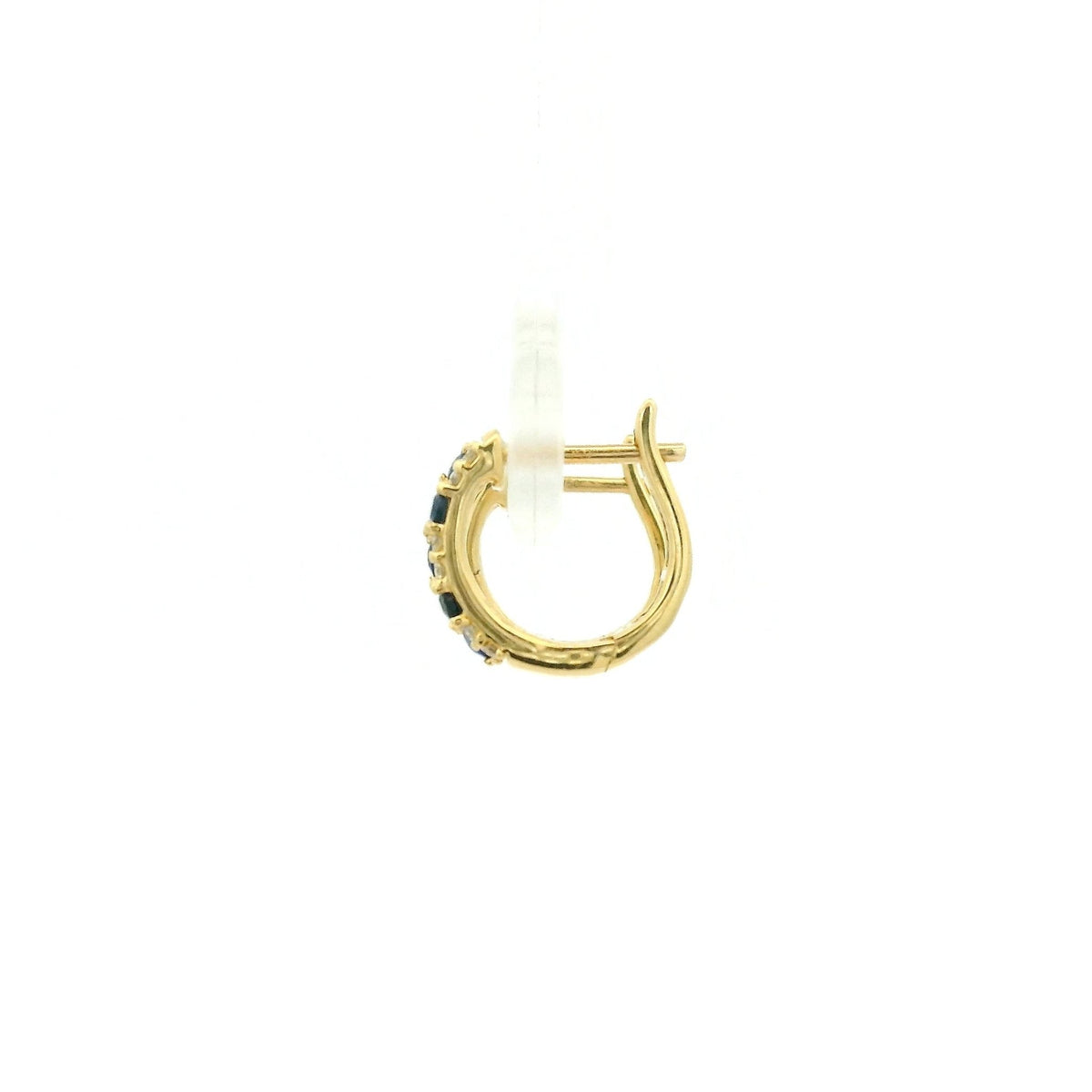 Sapphire & Diamond Pavé Hoops - Forever Rox Fine Jewelry