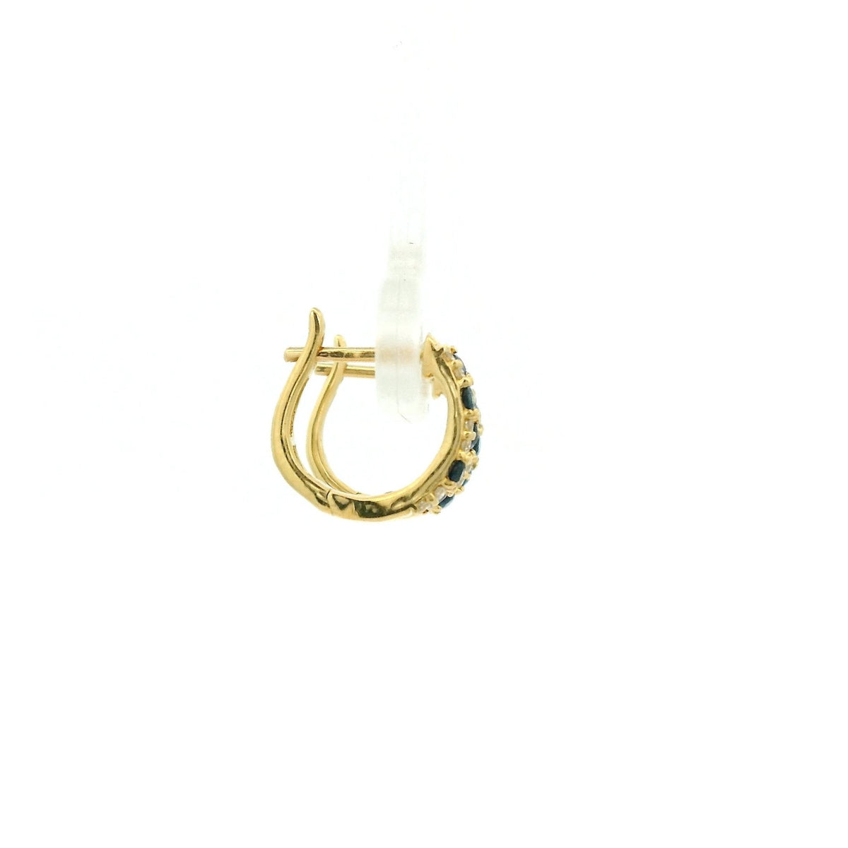 Sapphire & Diamond Pavé Hoops - Forever Rox Fine Jewelry