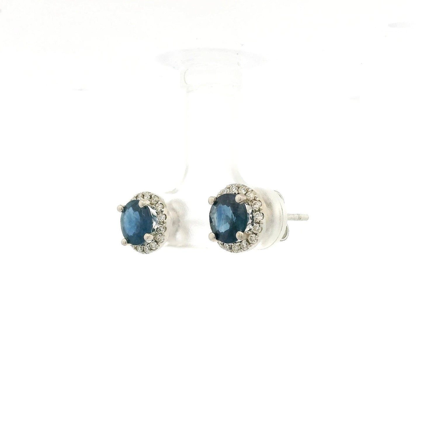 Sapphire & Diamond Studs - Forever Rox