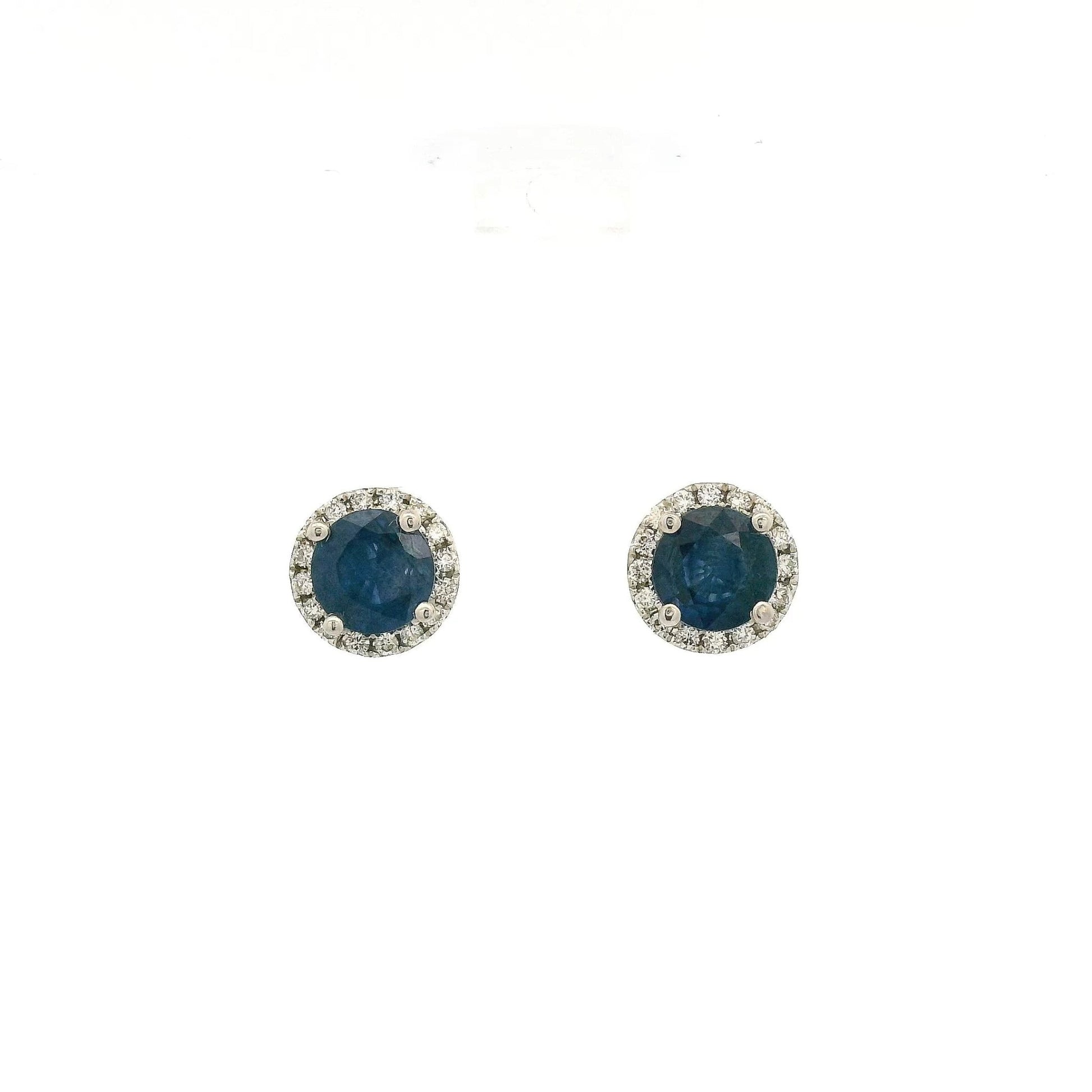 Sapphire & Diamond Studs - Forever Rox
