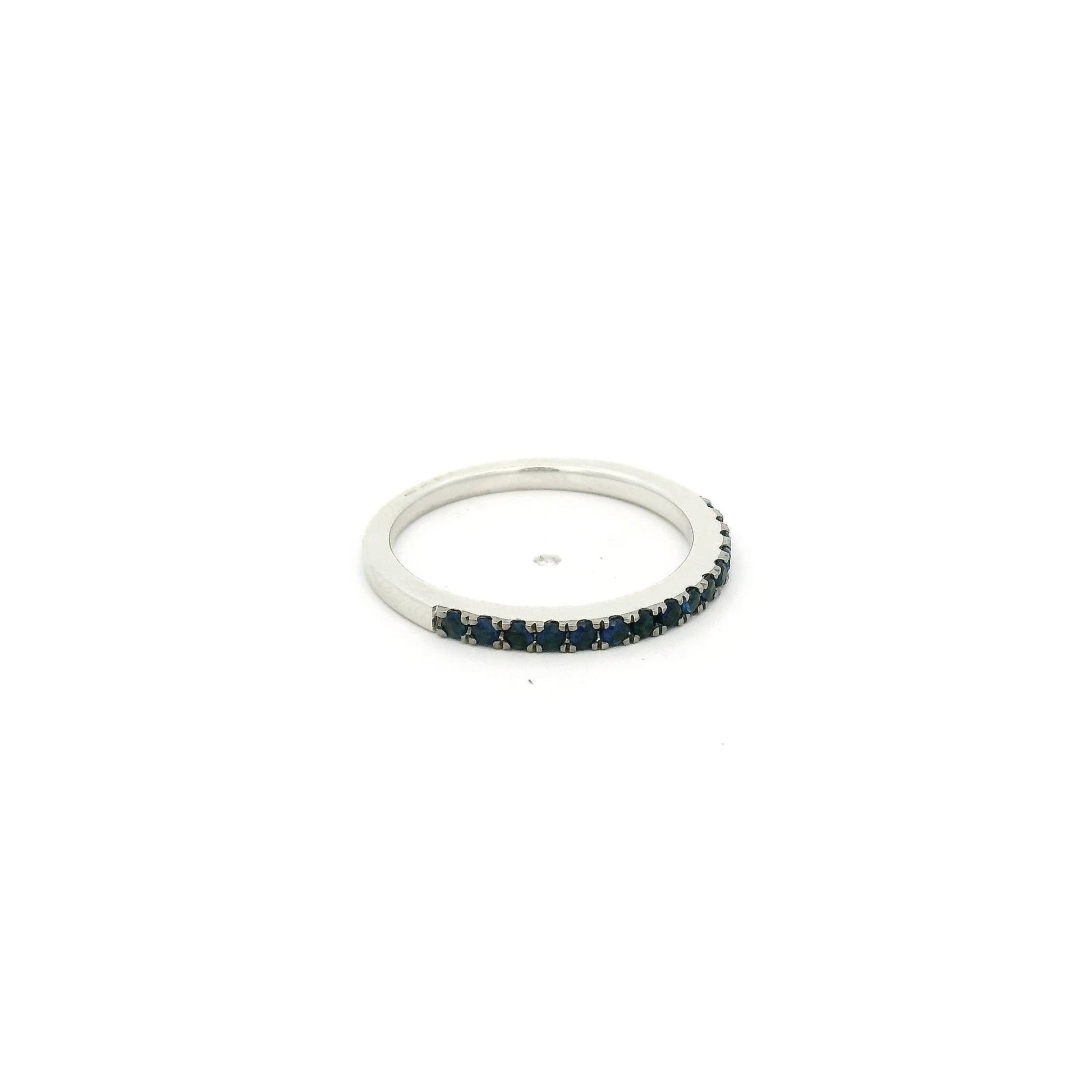 Sapphire Half Eternity Band - Forever Rox Fine Jewelry