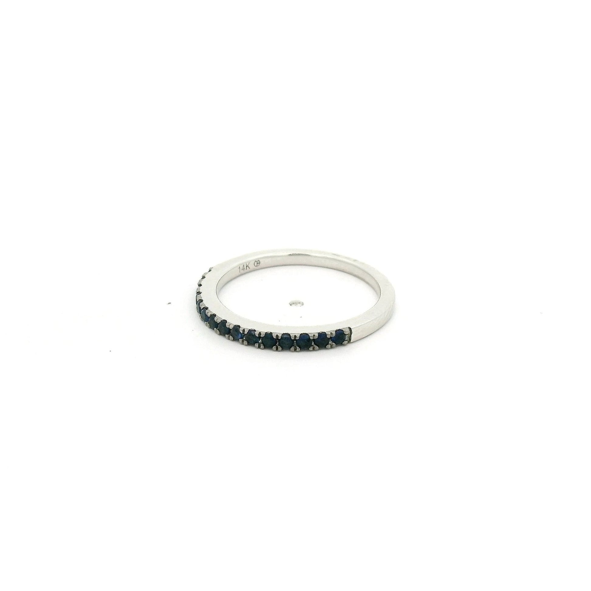 Sapphire Half Eternity Band - Forever Rox Fine Jewelry