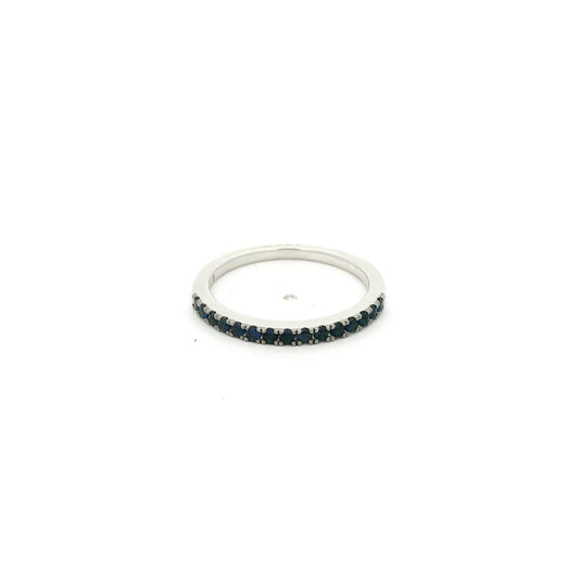 Sapphire Half Eternity Band - Forever Rox Fine Jewelry