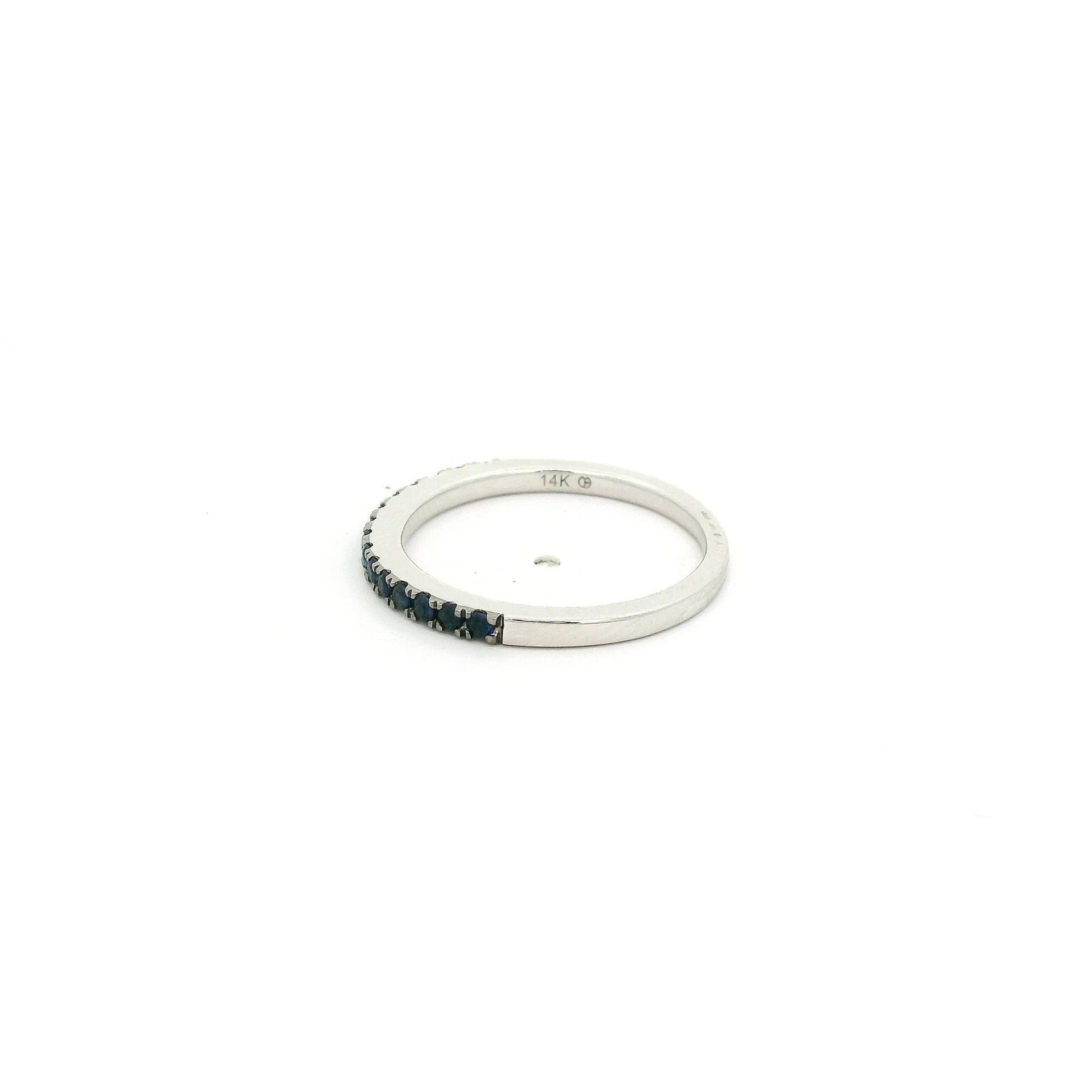 Sapphire Half Eternity Band - Forever Rox Fine Jewelry