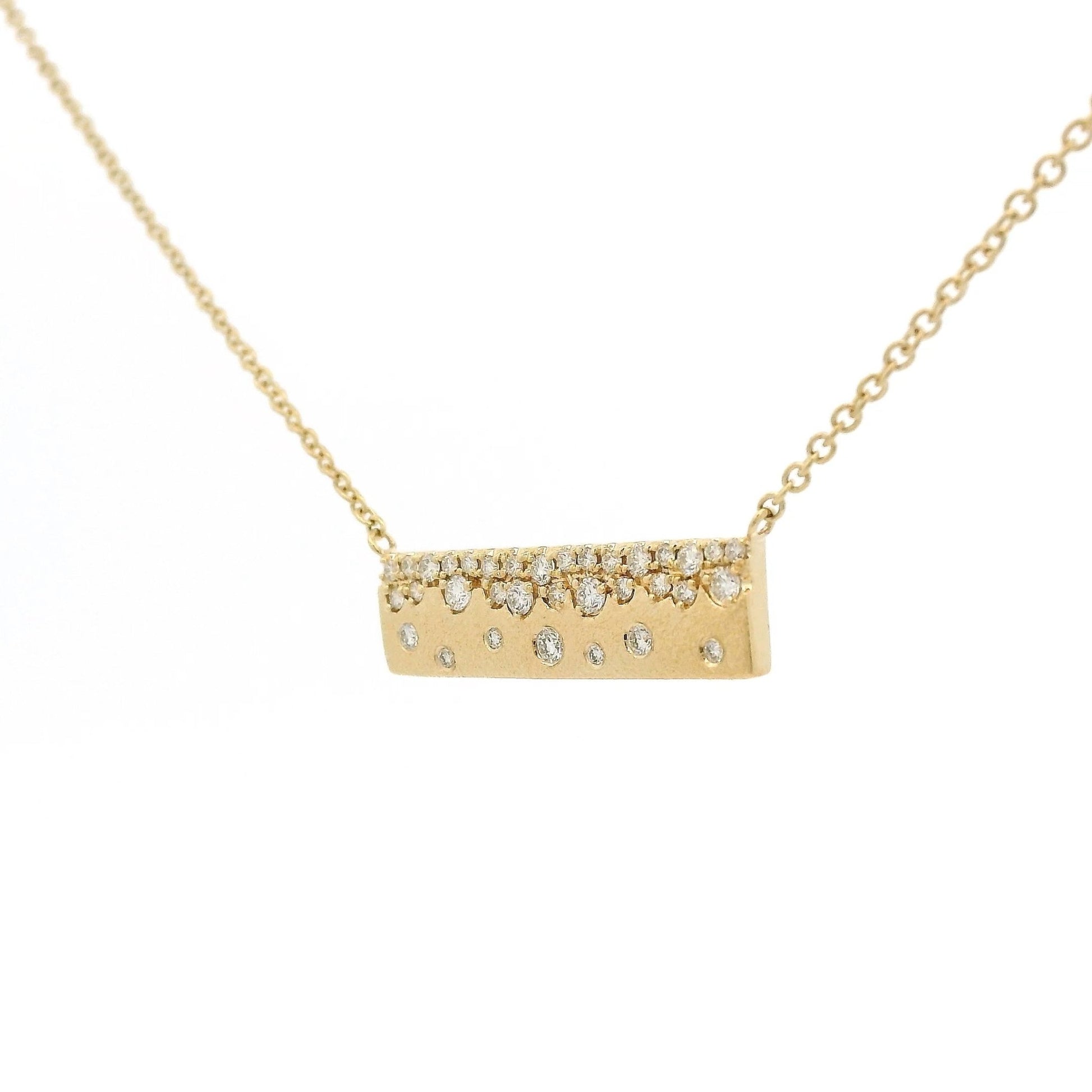 Scatter Diamond Bar Pendant - Forever Rox