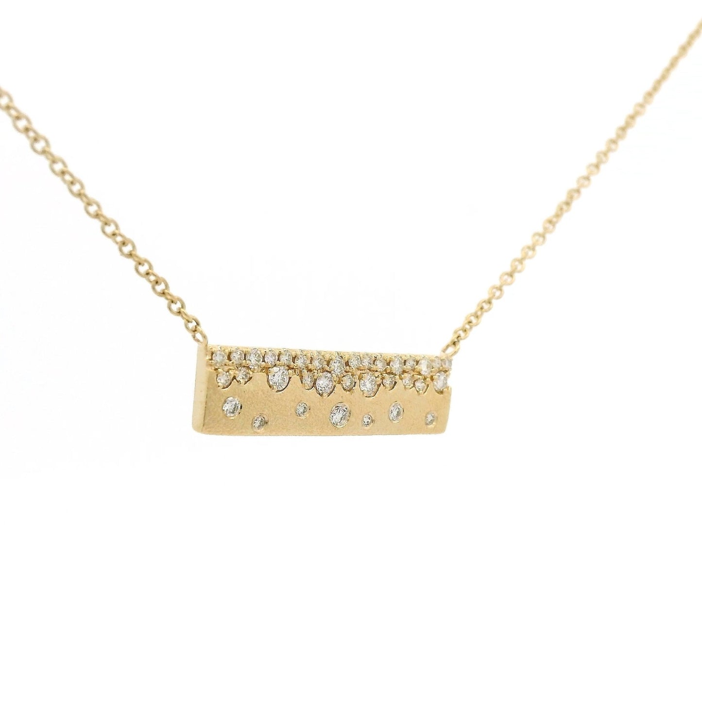 Scatter Diamond Bar Pendant - Forever Rox