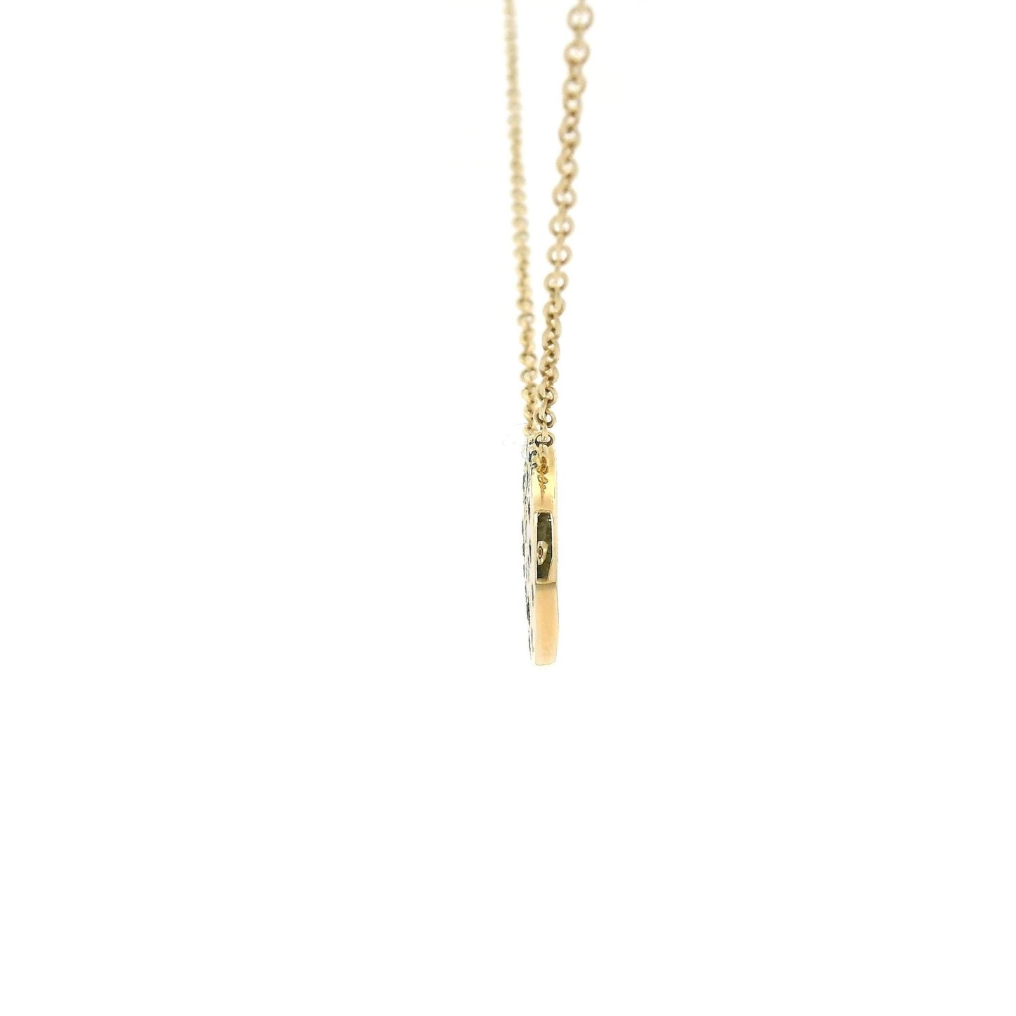 Scatter Sapphire & Tsavorite Disc Pendant - Forever Rox Fine Jewelry