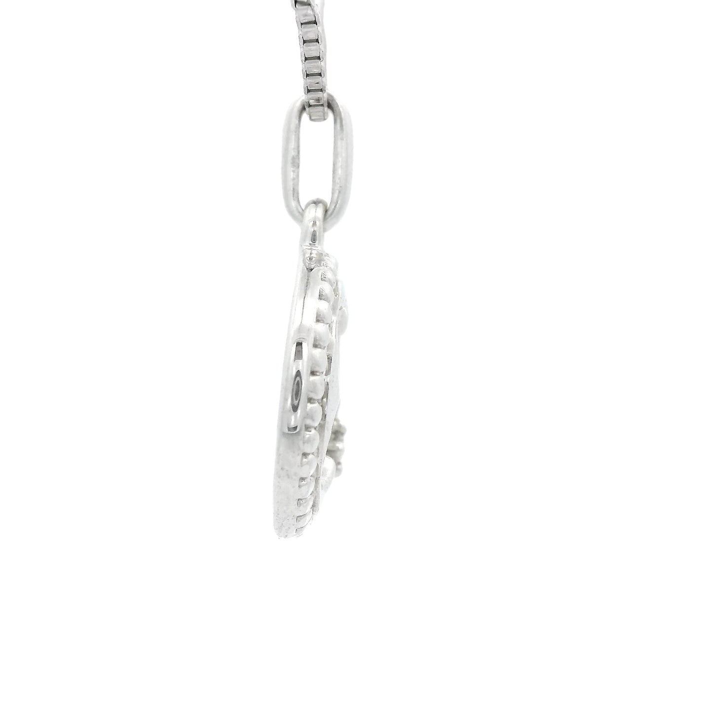 Silver Clover pendant With Diamond - Forever Rox