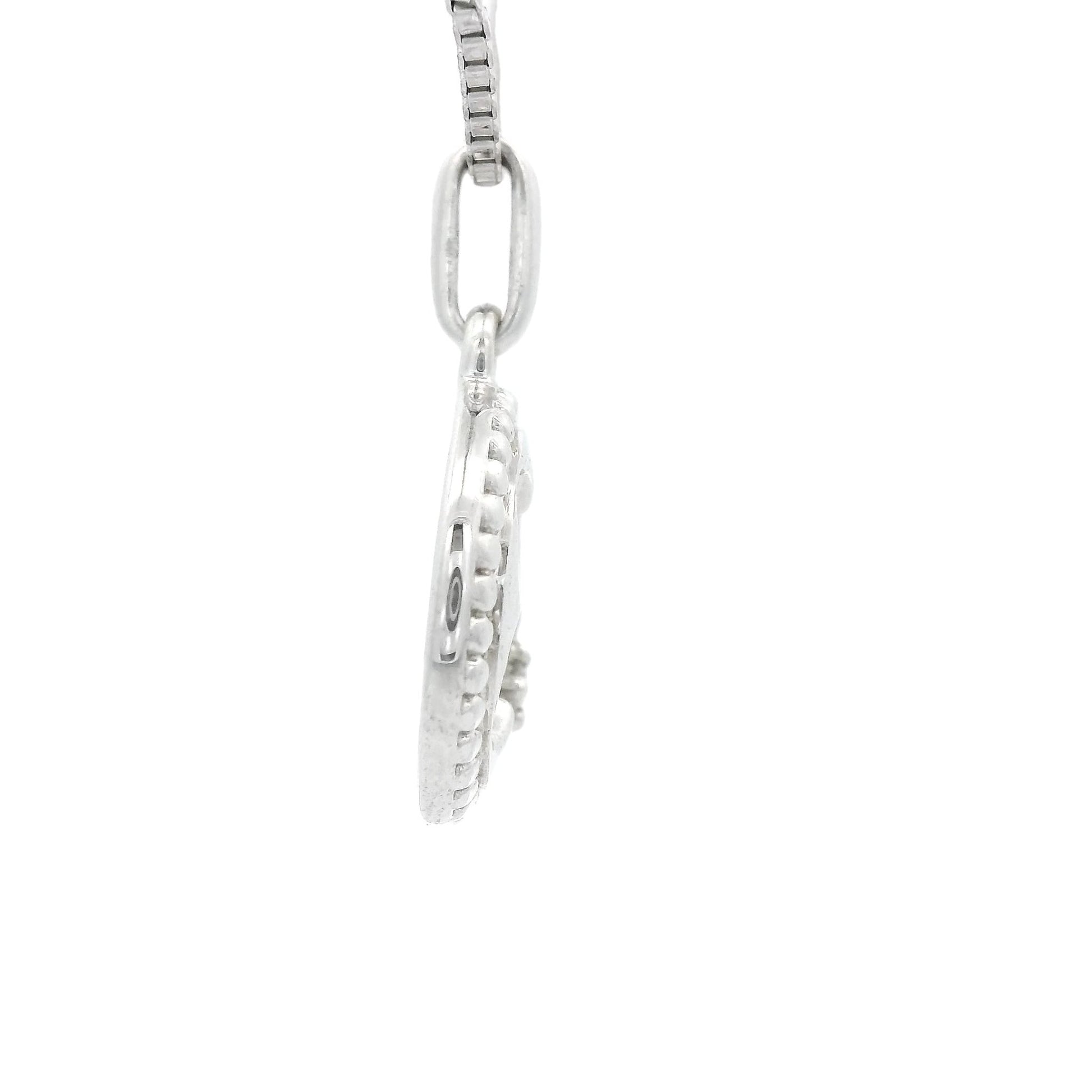 Silver Clover pendant With Diamond - Forever Rox