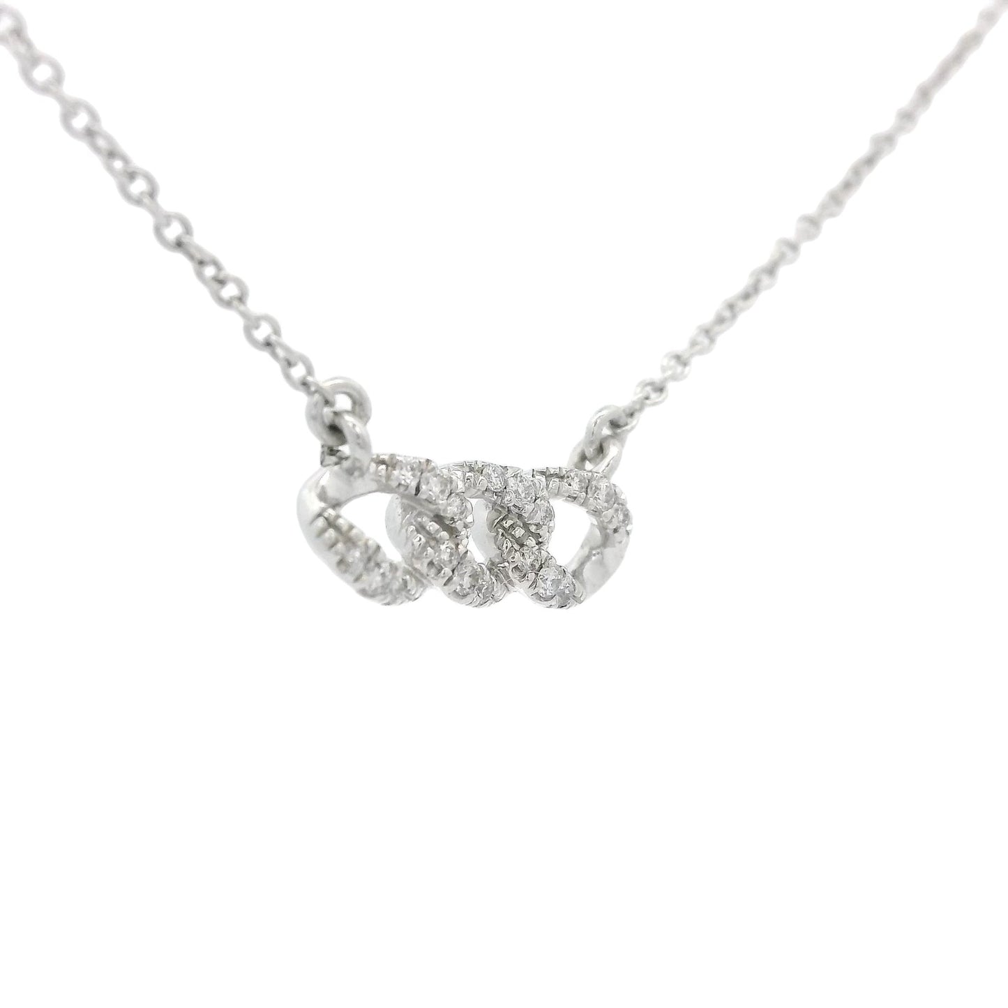 Silver Diamond Chainlink Pendant - Forever Rox