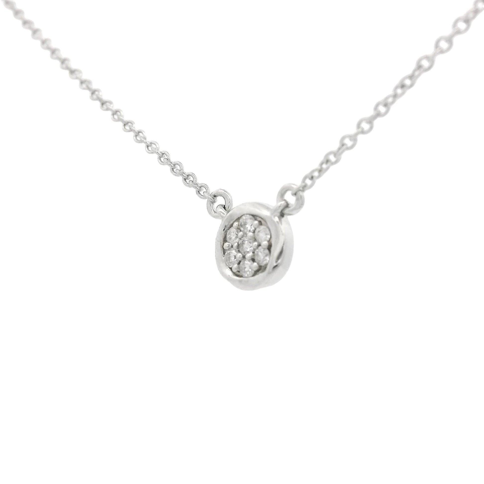 Silver Diamond Cluster Pendant - Forever Rox
