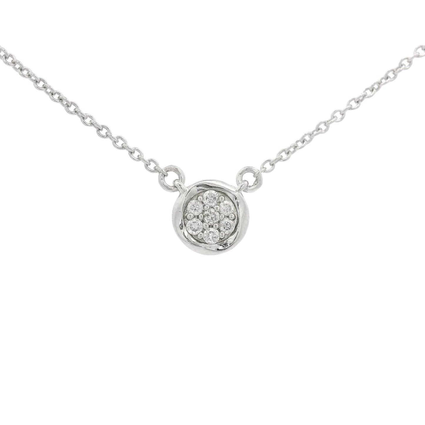 Silver Diamond Cluster Pendant - Forever Rox