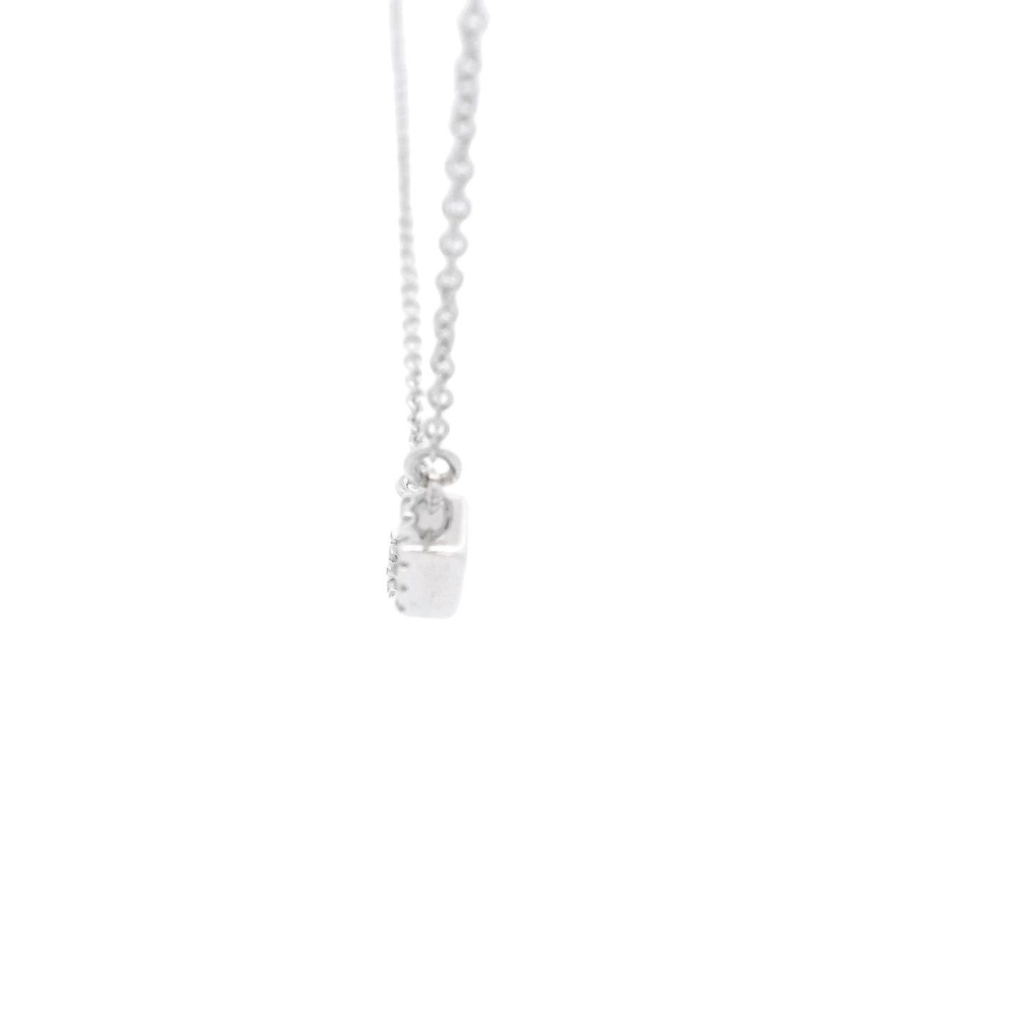 Silver Diamond Slide Hexagon Pendant - Forever Rox