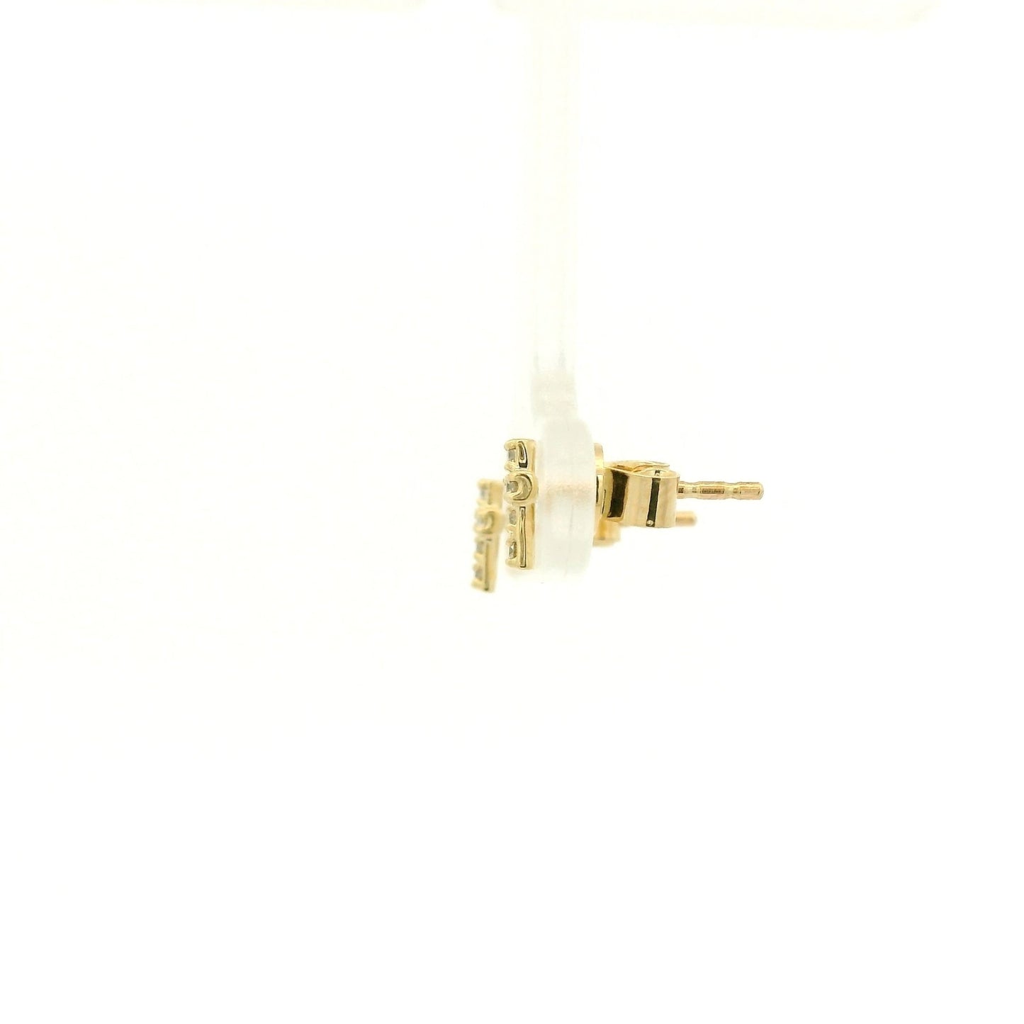 Small Diamond Cross Studs - Forever Rox Fine Jewelry