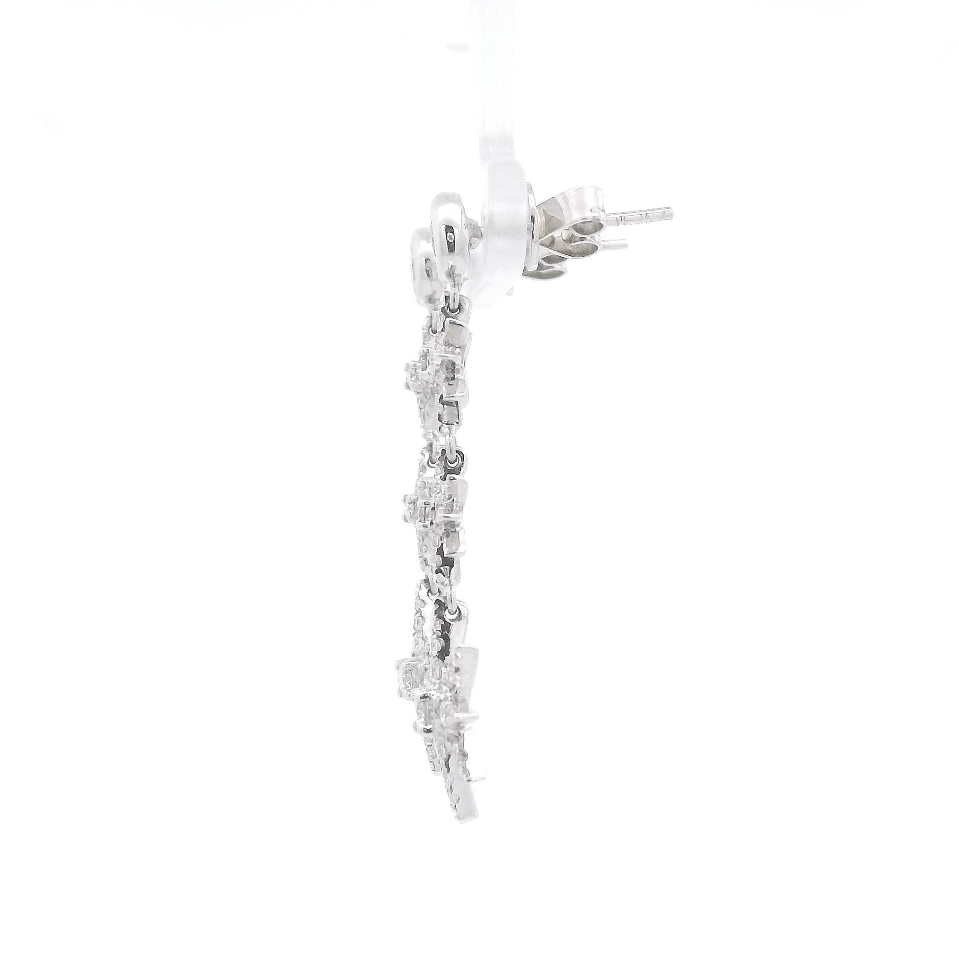 Small Diamond Star Dangle Earrings - Forever Rox
