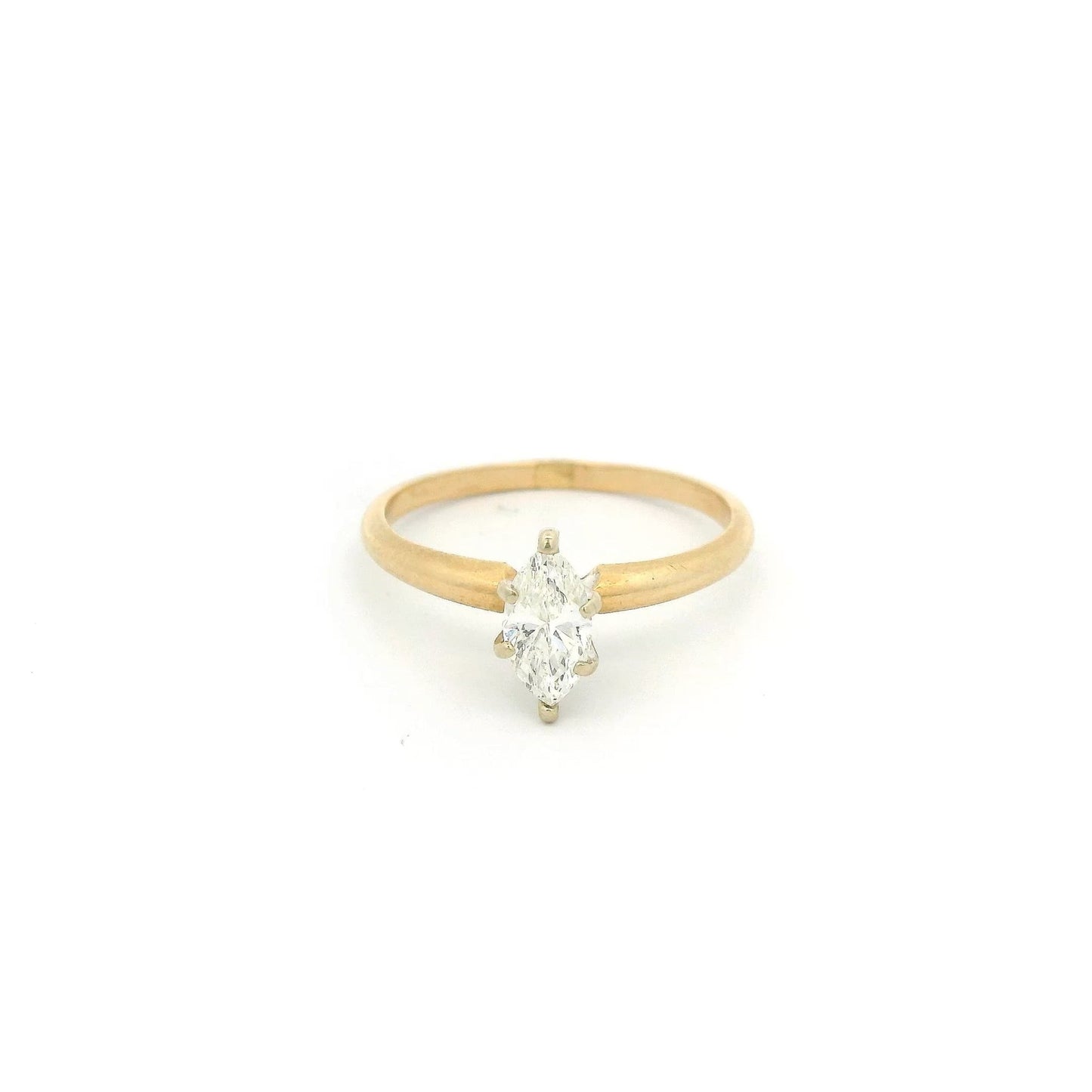 Solitair Marquise Cut Diamond Bridal Ring - Forever Rox Fine Jewelry
