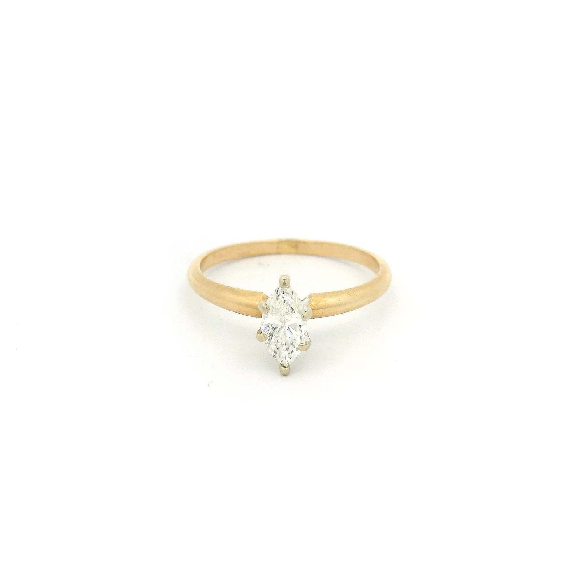 Solitair Marquise Cut Diamond Bridal Ring - Forever Rox Fine Jewelry